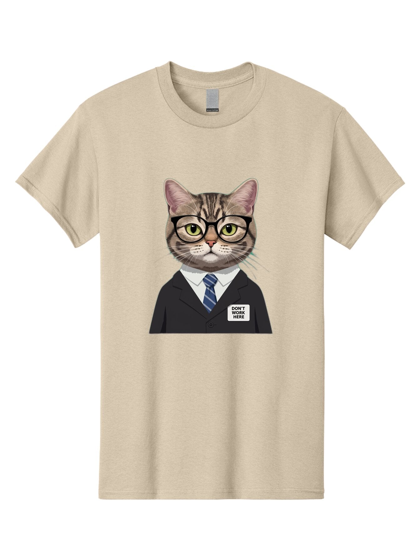 Don-T-Work-Here-Cat Men'S Graphic Tee, 100% Cotton, Comfortable Casual Summer Wear, Machine Washable, Vintage Camera, Old Camera, Antique Camera, Black Camera, Classic Photography, Photography Equipment, Nostalgic Device, Film Camera, Baq720 3