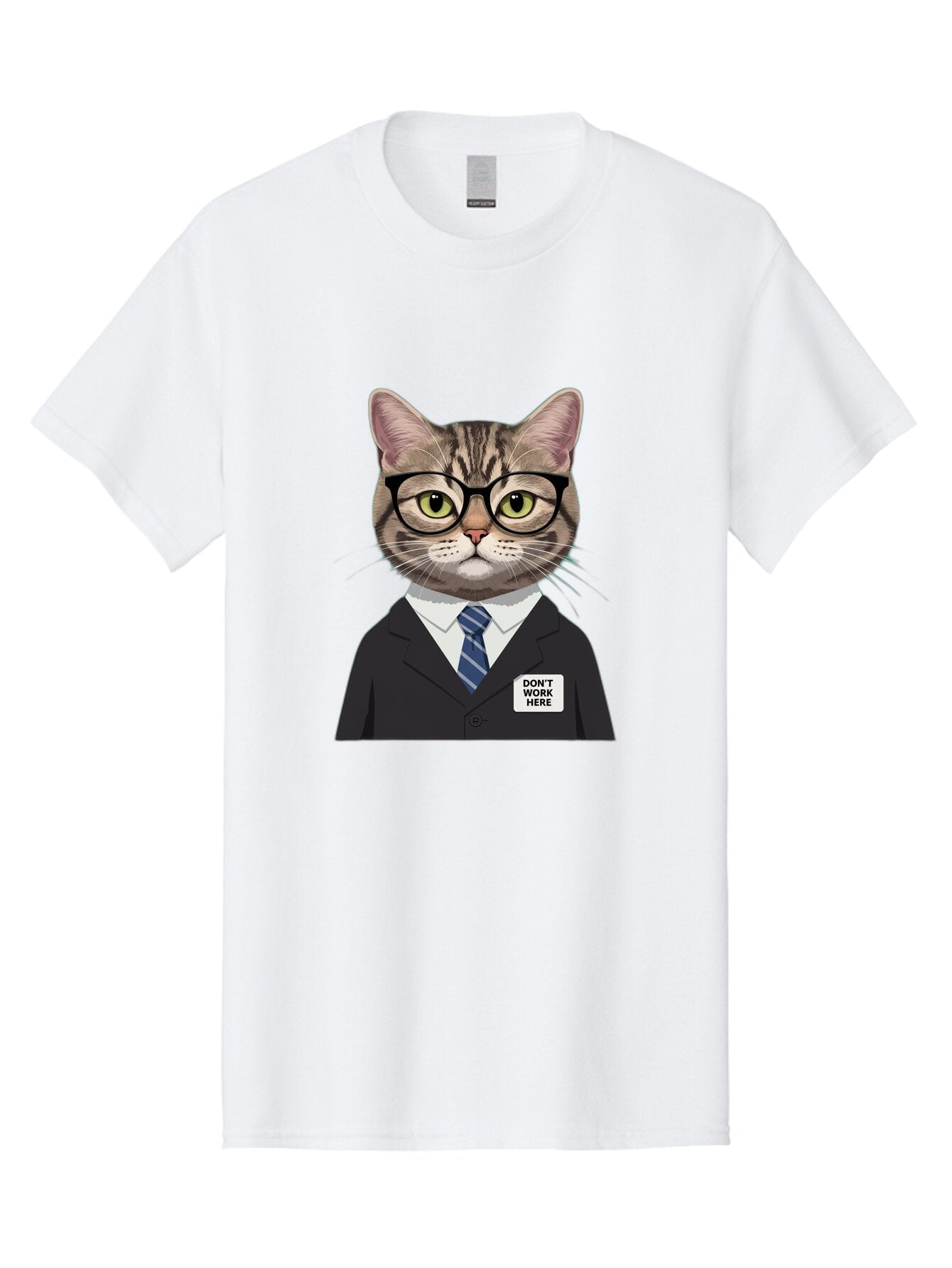 Don-T-Work-Here-Cat Men'S Graphic Tee, 100% Cotton, Comfortable Casual Summer Wear, Machine Washable, Vintage Camera, Old Camera, Antique Camera, Black Camera, Classic Photography, Photography Equipment, Nostalgic Device, Film Camera, Baq720 6