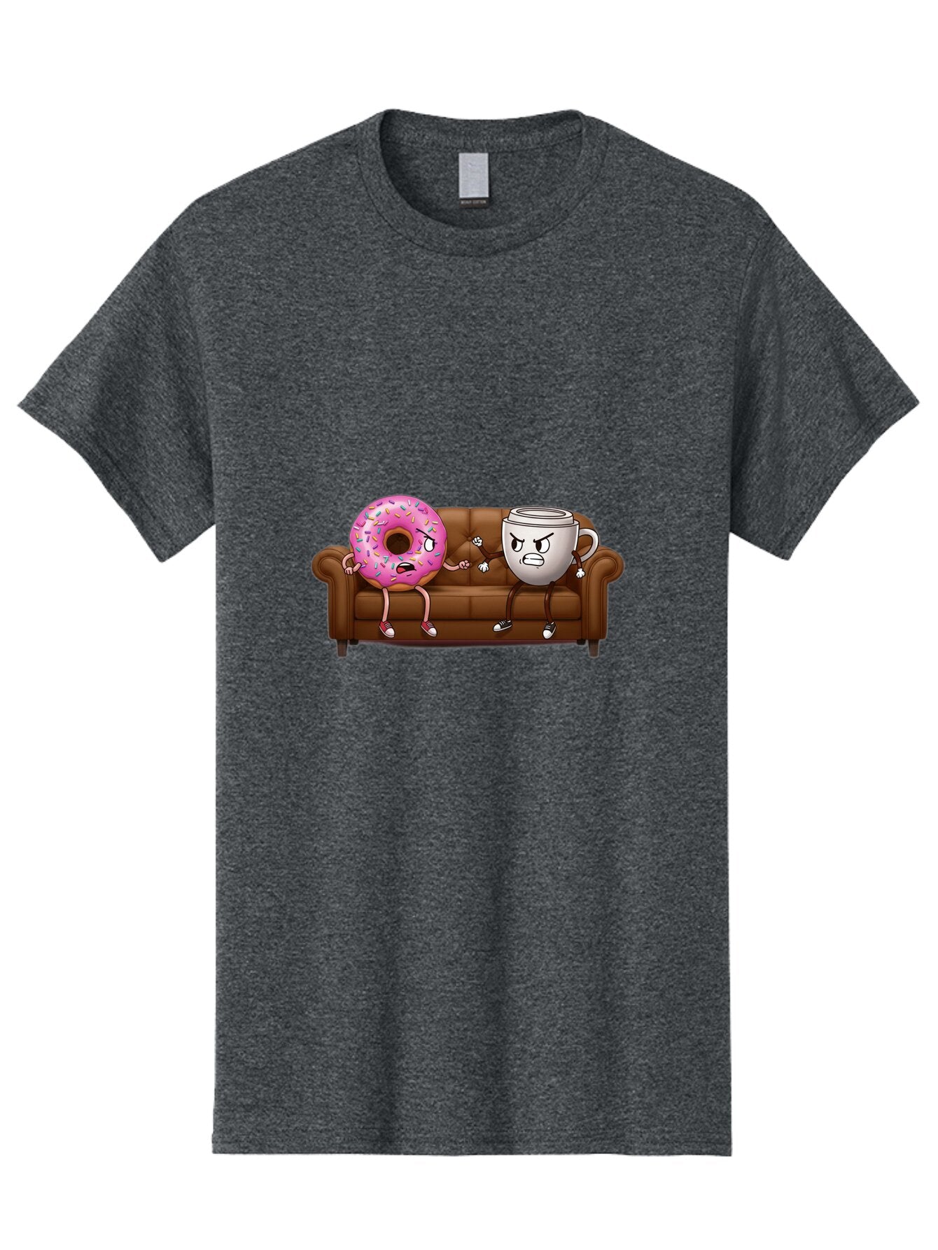 Donut-And-Coffee-Mug-1 Men'S Graphic Tee, 100% Cotton, Comfortable Casual Summer Wear, Machine Washable, Vintage Camera, Old Camera, Antique Camera, Black Camera, Classic Photography, Photography Equipment, Nostalgic Device, Film Camera, Baq724 11