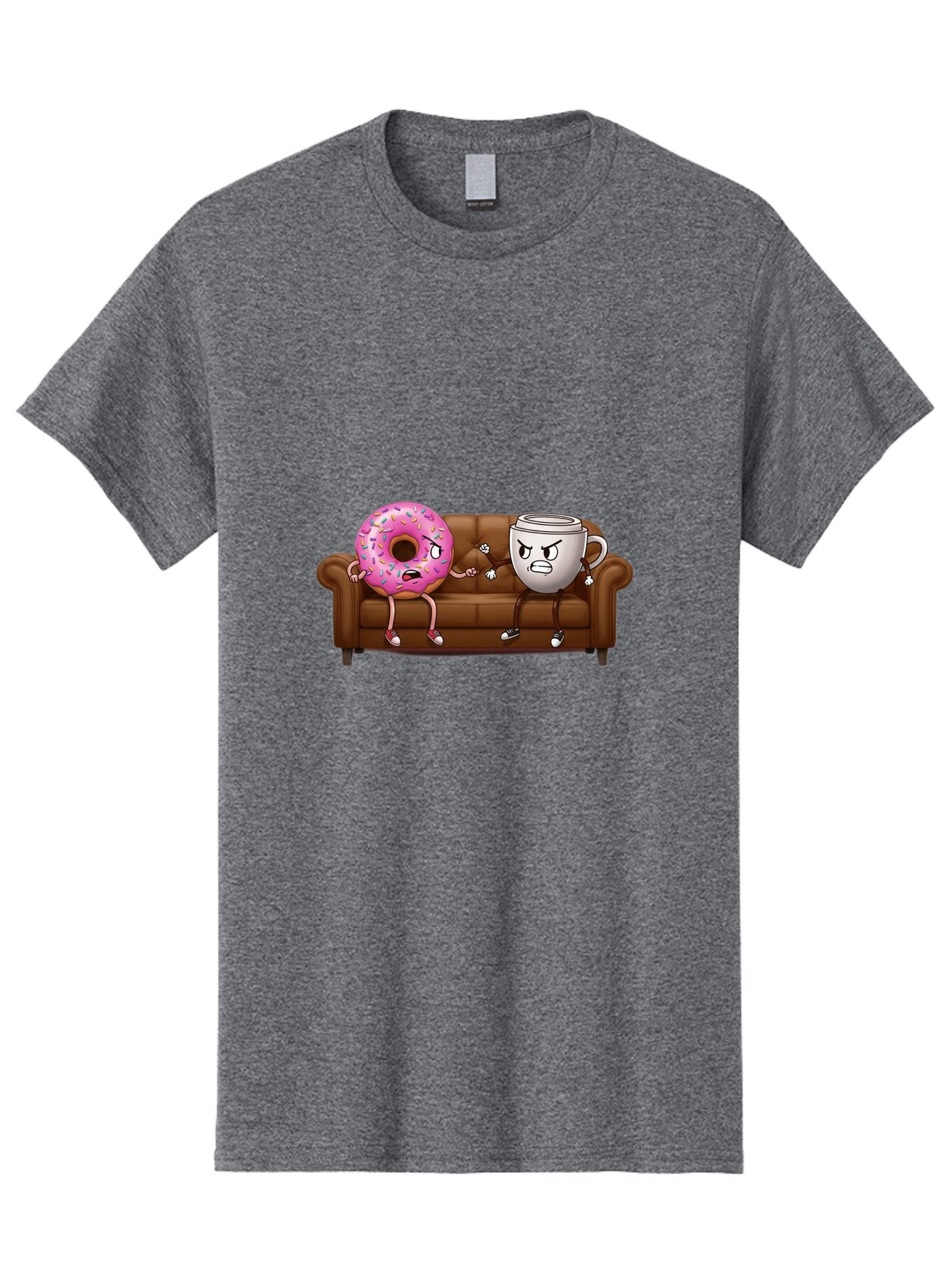 Donut-And-Coffee-Mug-1 Men'S Graphic Tee, 100% Cotton, Comfortable Casual Summer Wear, Machine Washable, Vintage Camera, Old Camera, Antique Camera, Black Camera, Classic Photography, Photography Equipment, Nostalgic Device, Film Camera, Baq724 1