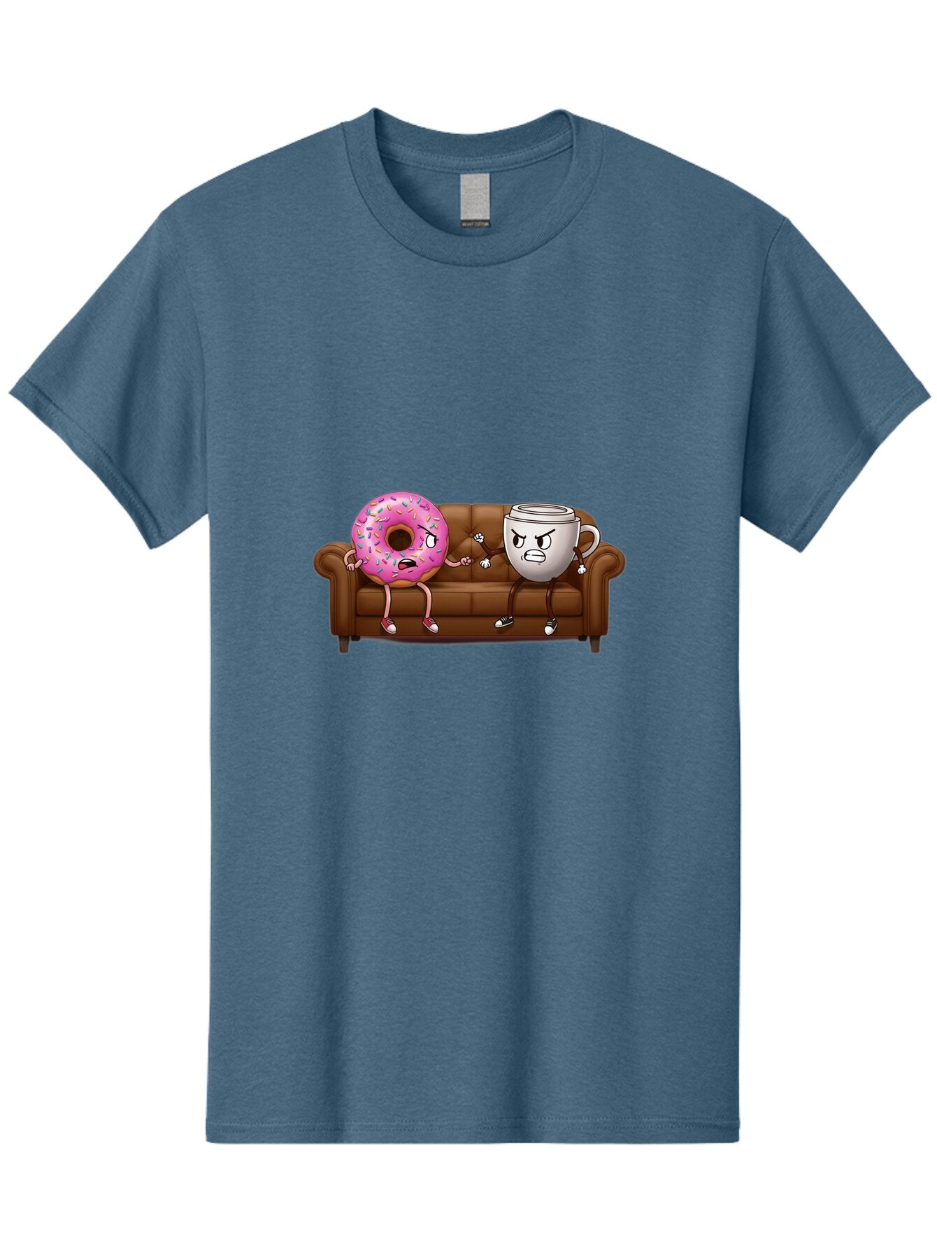Donut-And-Coffee-Mug-1 Men'S Graphic Tee, 100% Cotton, Comfortable Casual Summer Wear, Machine Washable, Vintage Camera, Old Camera, Antique Camera, Black Camera, Classic Photography, Photography Equipment, Nostalgic Device, Film Camera, Baq724 4