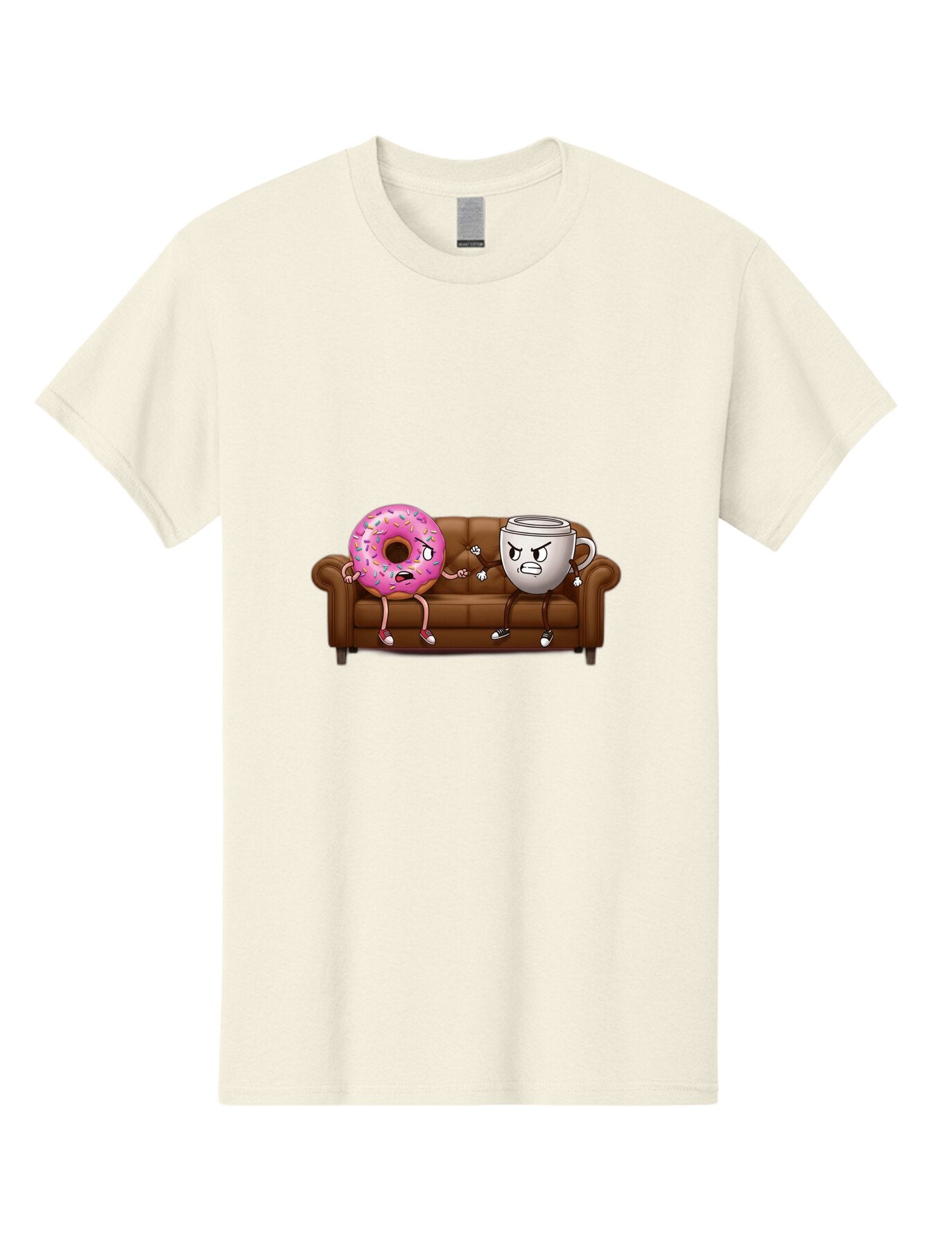 Donut-And-Coffee-Mug-1 Men'S Graphic Tee, 100% Cotton, Comfortable Casual Summer Wear, Machine Washable, Vintage Camera, Old Camera, Antique Camera, Black Camera, Classic Photography, Photography Equipment, Nostalgic Device, Film Camera, Baq724 3