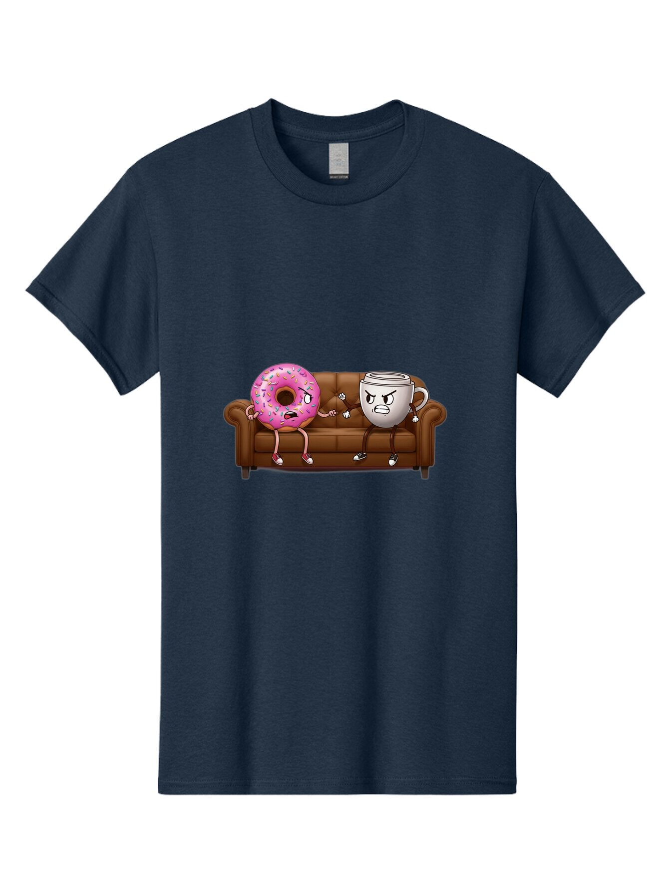 Donut-And-Coffee-Mug-1 Men'S Graphic Tee, 100% Cotton, Comfortable Casual Summer Wear, Machine Washable, Vintage Camera, Old Camera, Antique Camera, Black Camera, Classic Photography, Photography Equipment, Nostalgic Device, Film Camera, Baq724 12