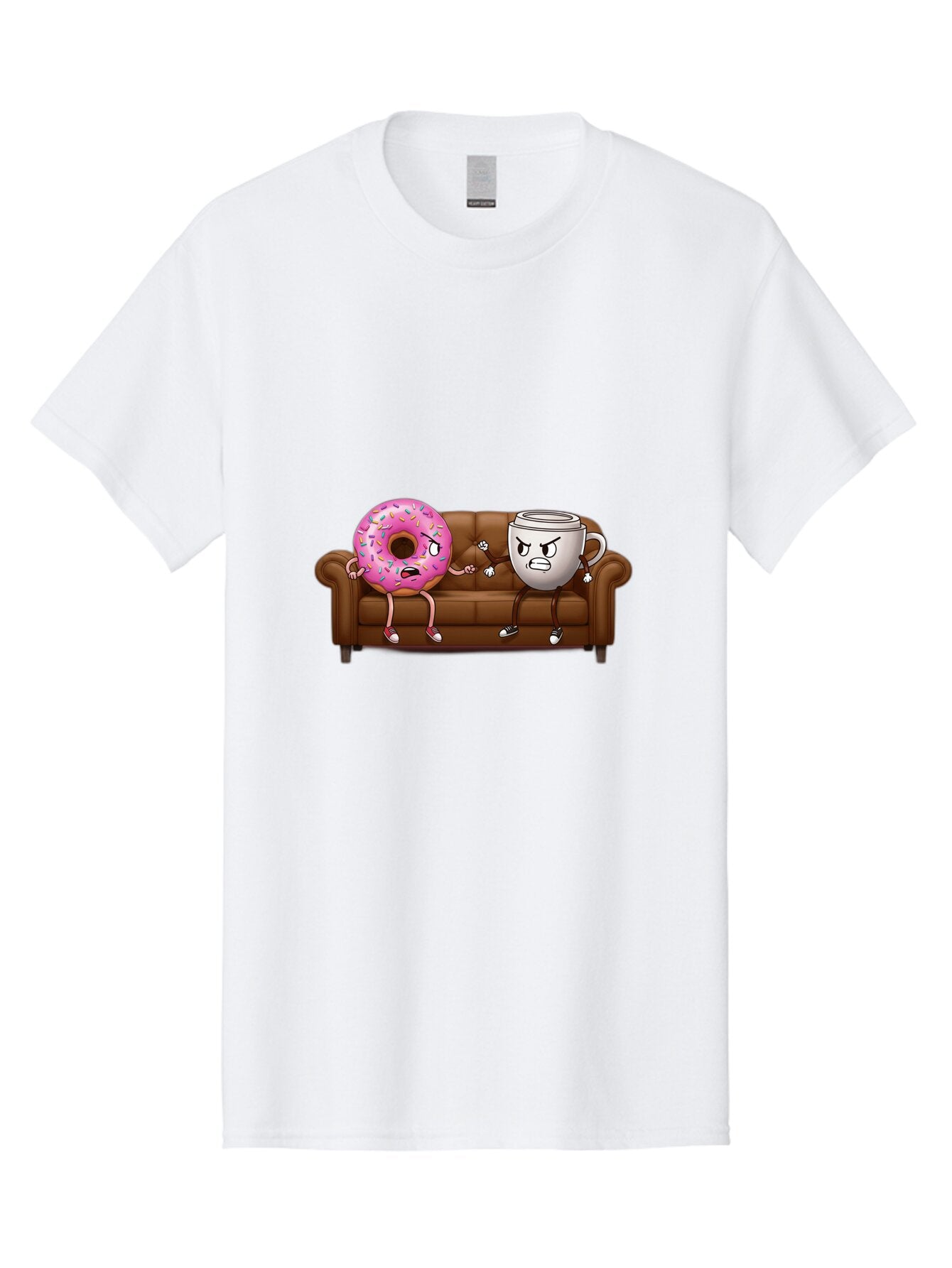 Donut-And-Coffee-Mug-1 Men'S Graphic Tee, 100% Cotton, Comfortable Casual Summer Wear, Machine Washable, Vintage Camera, Old Camera, Antique Camera, Black Camera, Classic Photography, Photography Equipment, Nostalgic Device, Film Camera, Baq724 6