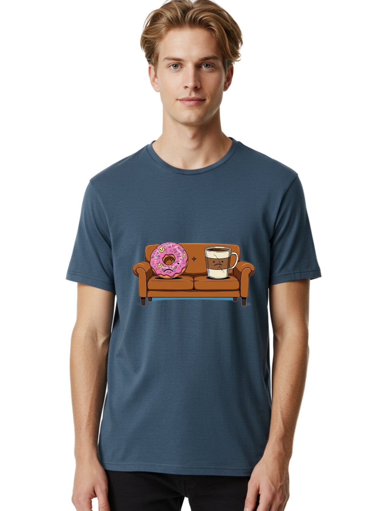 Donut-And-Coffee-Mug Men'S Graphic Tee, 100% Cotton, Comfortable Casual Summer Wear, Machine Washable, Vintage Camera, Old Camera, Antique Camera, Black Camera, Classic Photography, Photography Equipment, Nostalgic Device, Film Camera, Baq725 24