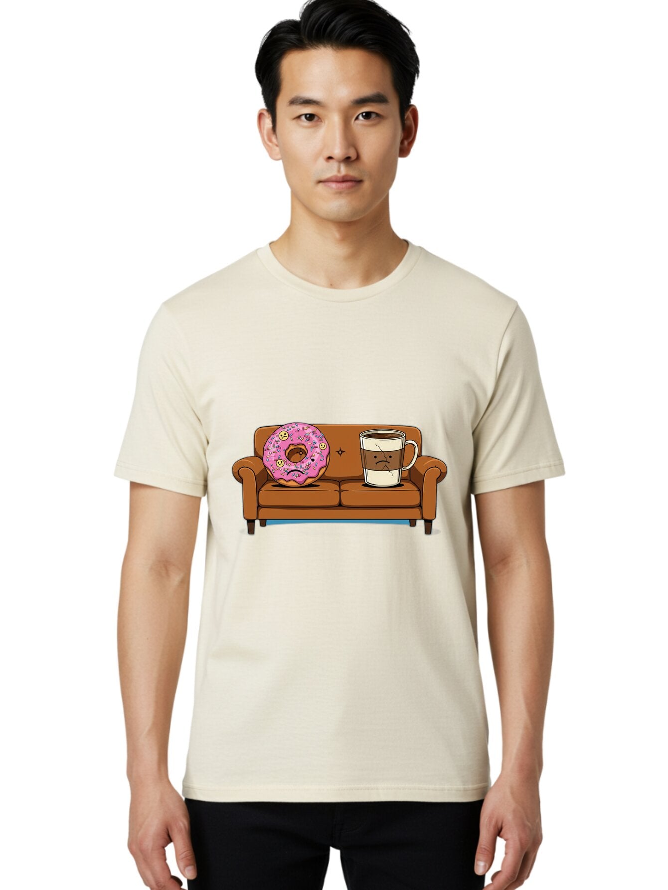 Donut-And-Coffee-Mug Men'S Graphic Tee, 100% Cotton, Comfortable Casual Summer Wear, Machine Washable, Vintage Camera, Old Camera, Antique Camera, Black Camera, Classic Photography, Photography Equipment, Nostalgic Device, Film Camera, Baq725 29