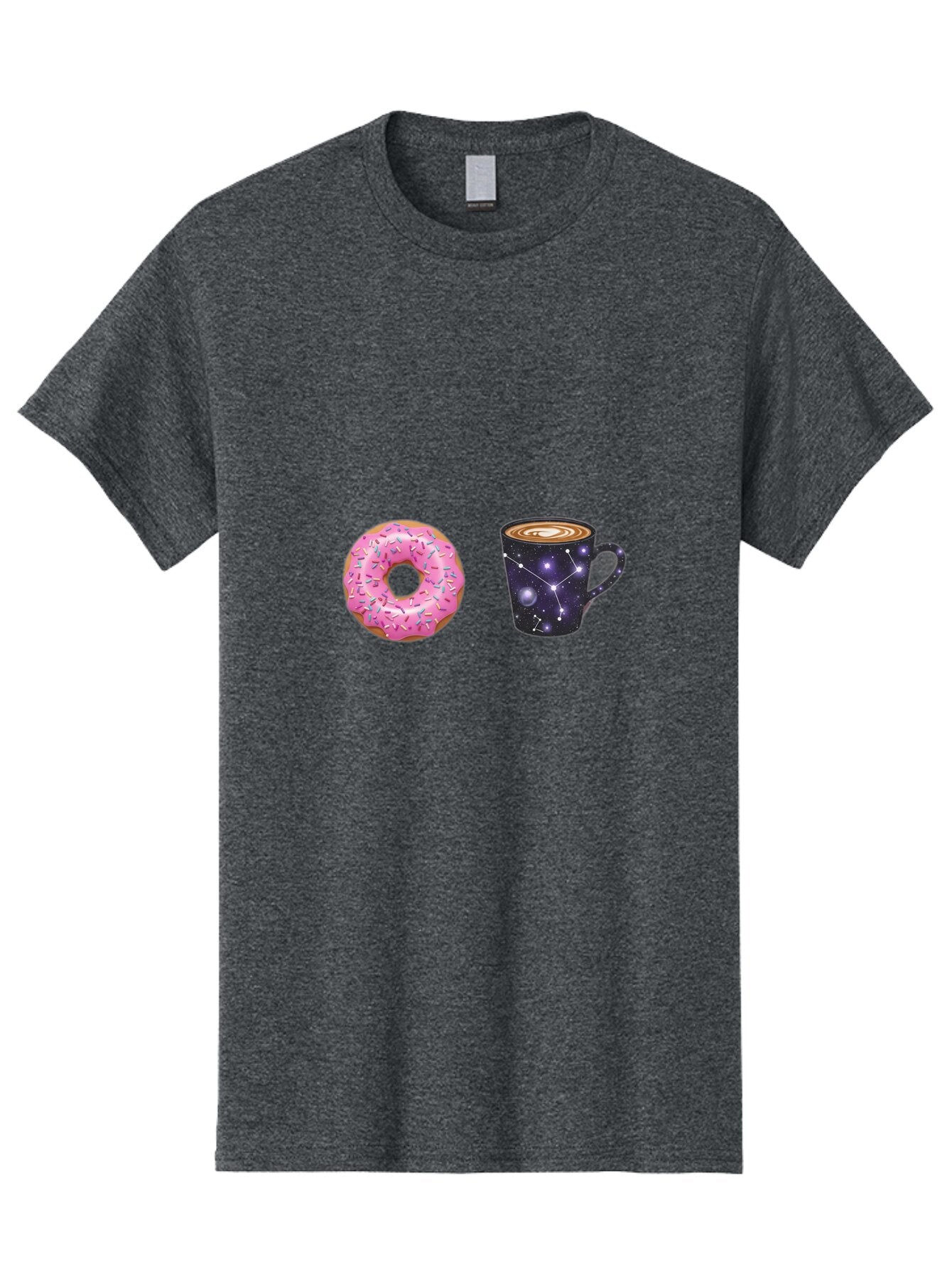 Donut-Coffee Men'S Graphic Tee, 100% Cotton, Comfortable Casual Summer Wear, Machine Washable, Vintage Camera, Old Camera, Antique Camera, Black Camera, Classic Photography, Photography Equipment, Nostalgic Device, Film Camera, Camera Art Baq727 6