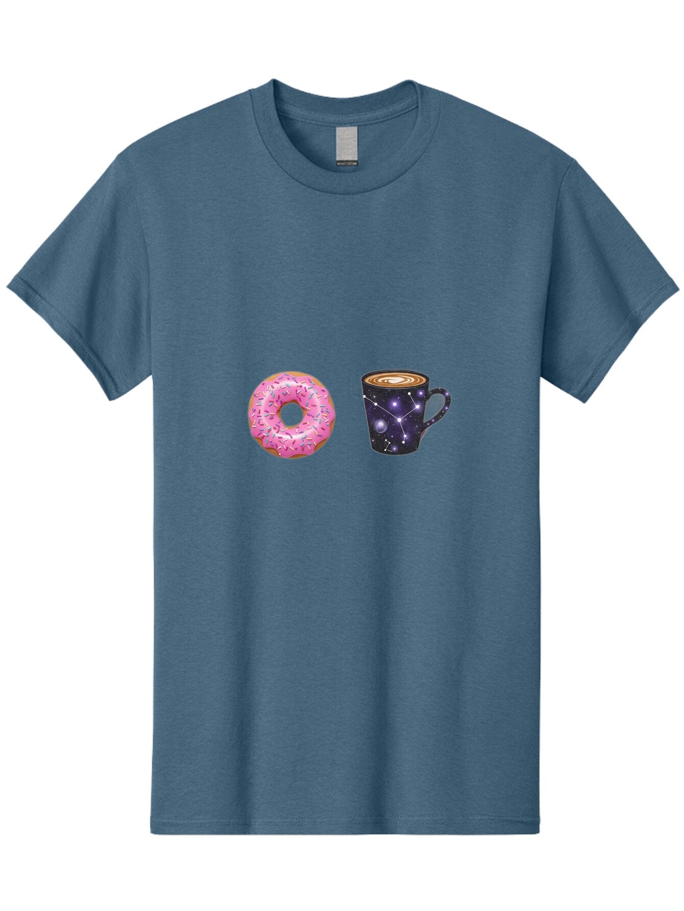 Donut-Coffee Men'S Graphic Tee, 100% Cotton, Comfortable Casual Summer Wear, Machine Washable, Vintage Camera, Old Camera, Antique Camera, Black Camera, Classic Photography, Photography Equipment, Nostalgic Device, Film Camera, Camera Art Baq727 1