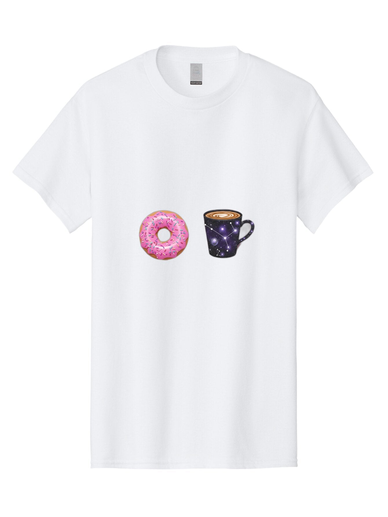 Donut-Coffee Men'S Graphic Tee, 100% Cotton, Comfortable Casual Summer Wear, Machine Washable, Vintage Camera, Old Camera, Antique Camera, Black Camera, Classic Photography, Photography Equipment, Nostalgic Device, Film Camera, Camera Art Baq727 5