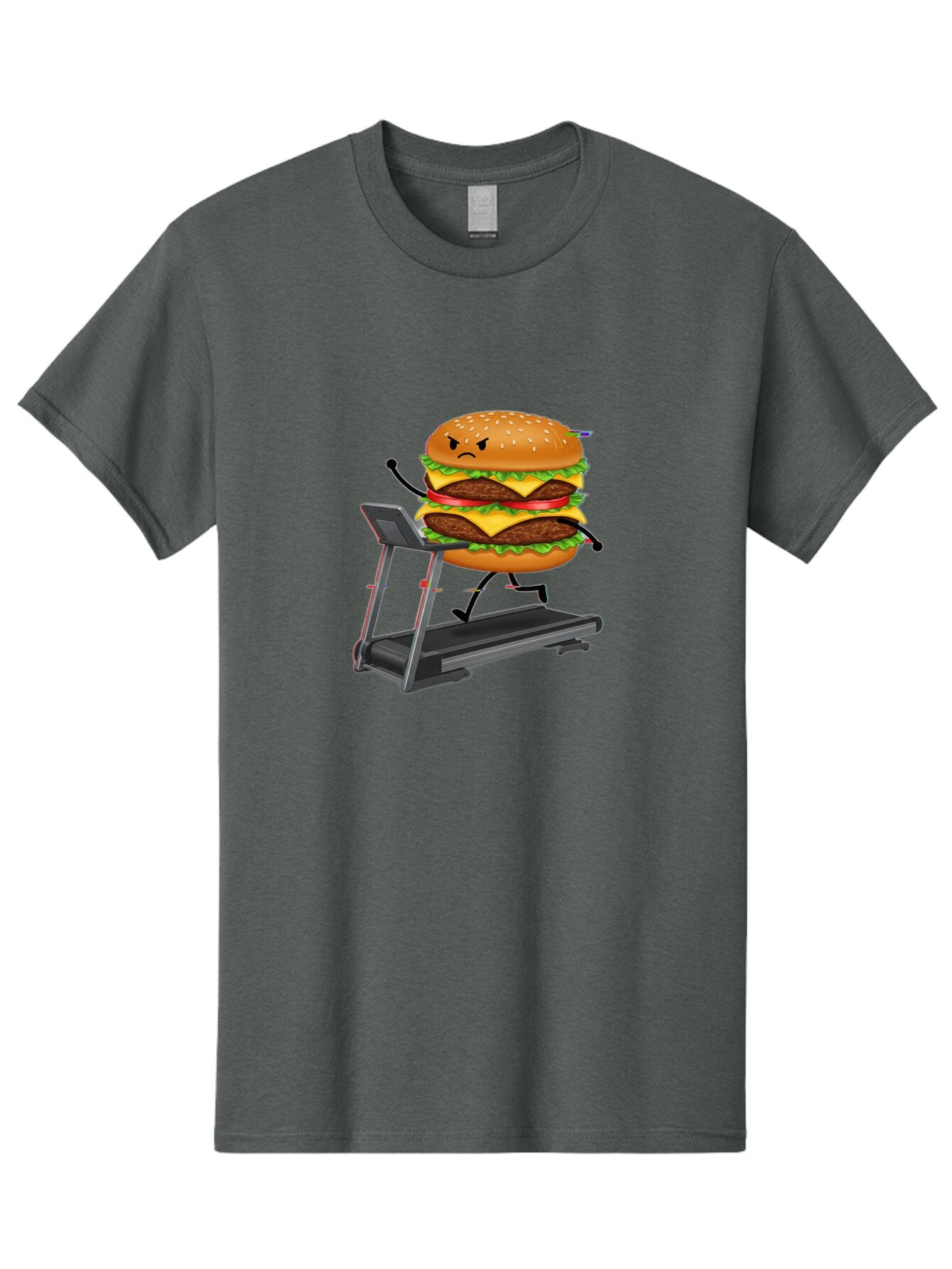 Double-Cheeseburger-Running-On-Treadmill Men'S Graphic Tee, 100% Cotton, Comfortable Casual Summer Wear, Machine Washable, Vintage Camera, Old Camera, Antique Camera, Black Camera, Classic Photography, Photography Equipment, Nostalgic Device, Baq729 12