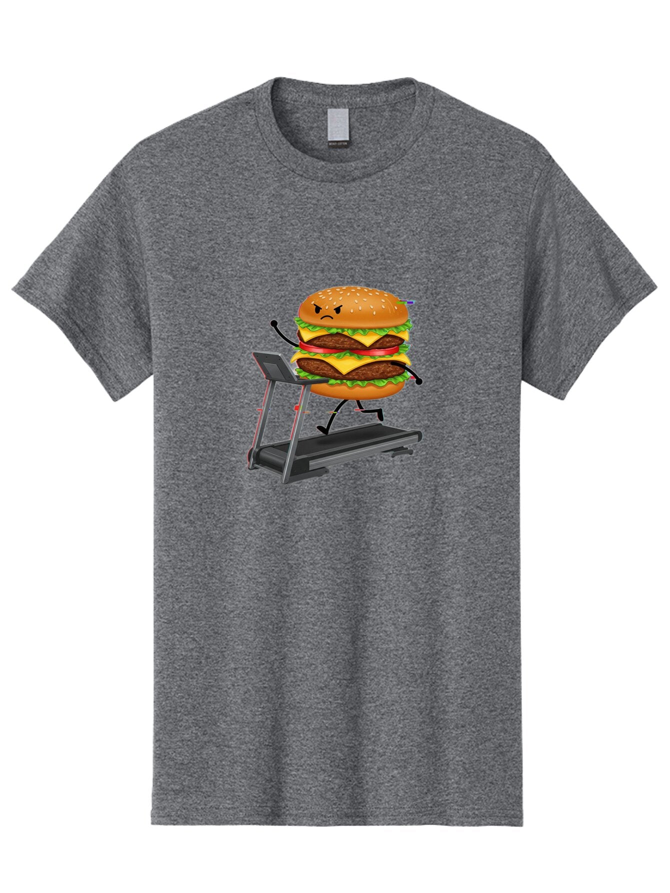 Double-Cheeseburger-Running-On-Treadmill Men'S Graphic Tee, 100% Cotton, Comfortable Casual Summer Wear, Machine Washable, Vintage Camera, Old Camera, Antique Camera, Black Camera, Classic Photography, Photography Equipment, Nostalgic Device, Baq729 15