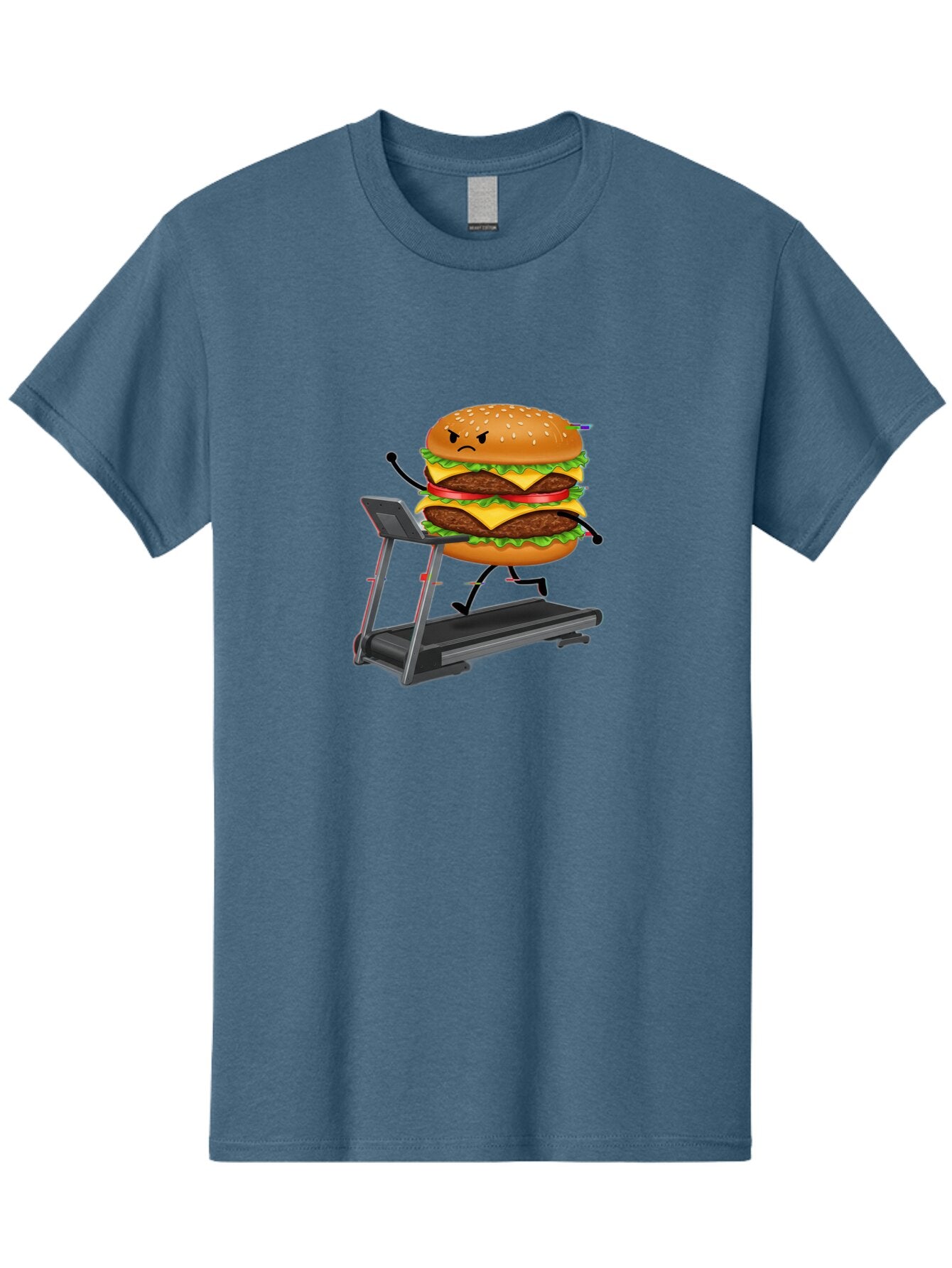 Double-Cheeseburger-Running-On-Treadmill Men'S Graphic Tee, 100% Cotton, Comfortable Casual Summer Wear, Machine Washable, Vintage Camera, Old Camera, Antique Camera, Black Camera, Classic Photography, Photography Equipment, Nostalgic Device, Baq729 14
