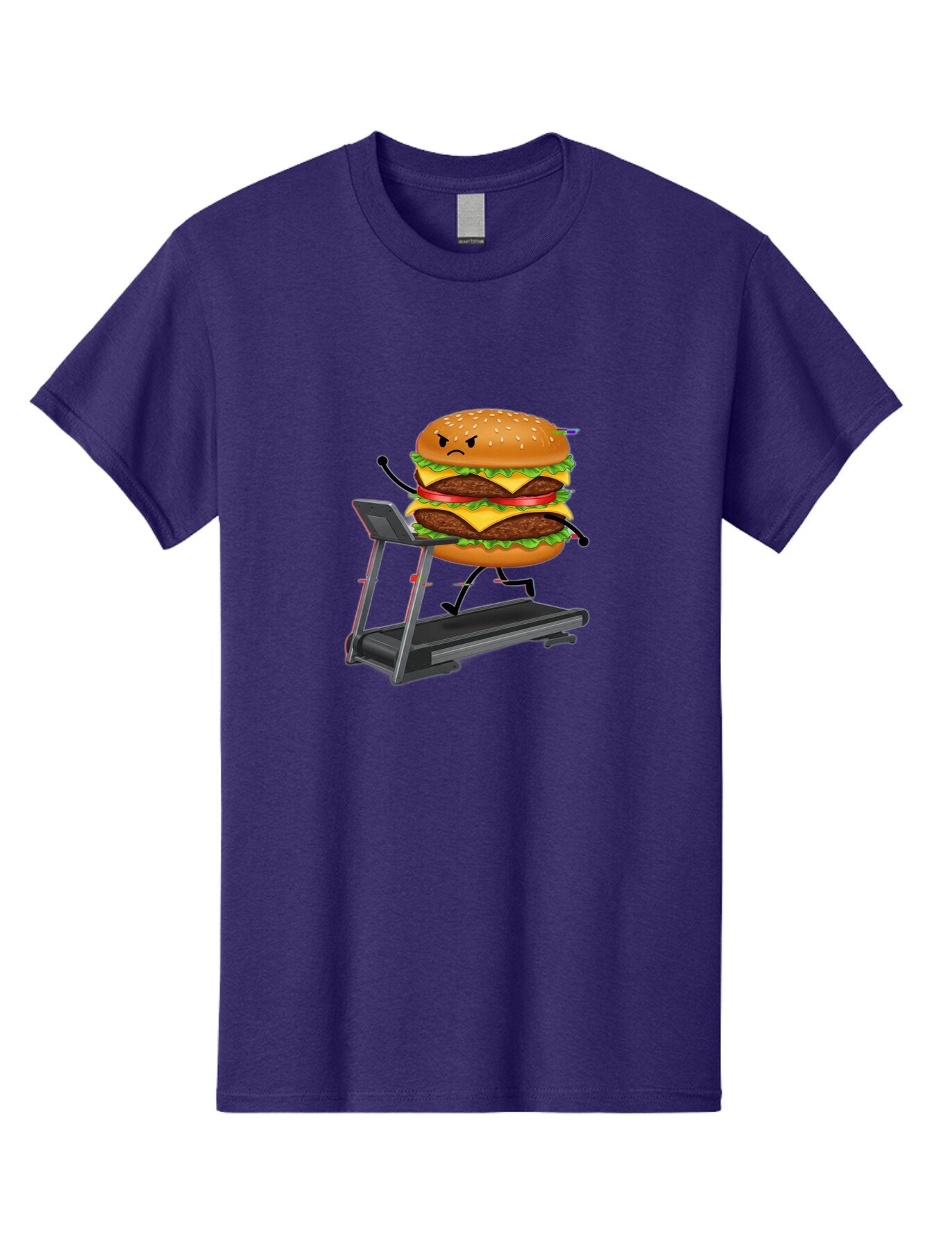 Double-Cheeseburger-Running-On-Treadmill Men'S Graphic Tee, 100% Cotton, Comfortable Casual Summer Wear, Machine Washable, Vintage Camera, Old Camera, Antique Camera, Black Camera, Classic Photography, Photography Equipment, Nostalgic Device, Baq729 9