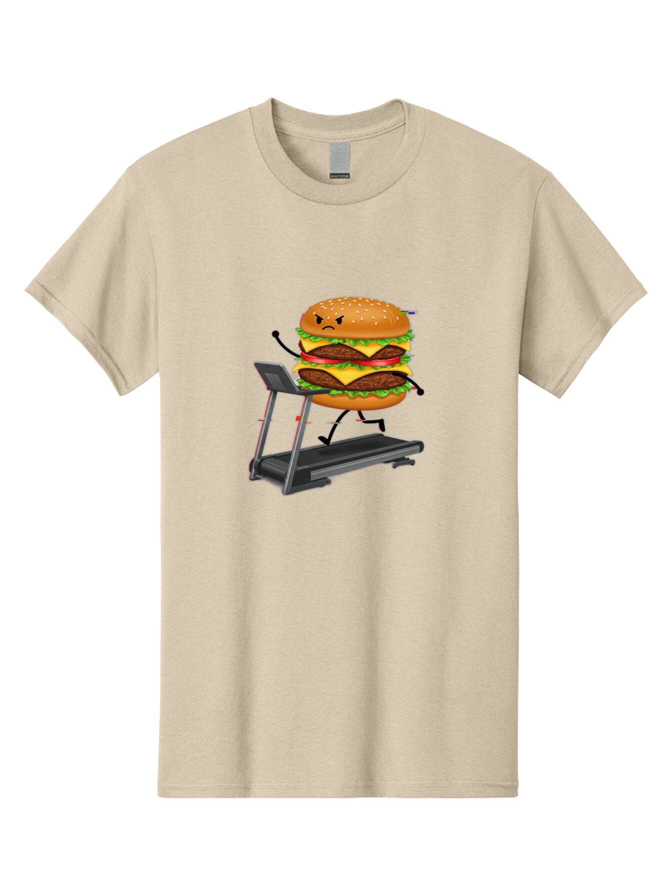 Double-Cheeseburger-Running-On-Treadmill Men'S Graphic Tee, 100% Cotton, Comfortable Casual Summer Wear, Machine Washable, Vintage Camera, Old Camera, Antique Camera, Black Camera, Classic Photography, Photography Equipment, Nostalgic Device, Baq729 7