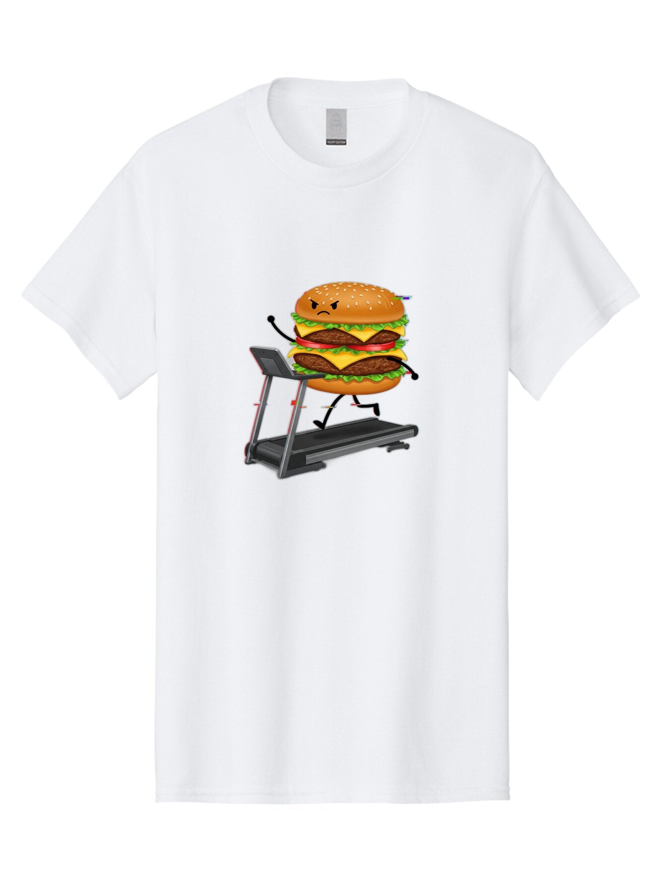 Double-Cheeseburger-Running-On-Treadmill Men'S Graphic Tee, 100% Cotton, Comfortable Casual Summer Wear, Machine Washable, Vintage Camera, Old Camera, Antique Camera, Black Camera, Classic Photography, Photography Equipment, Nostalgic Device, Baq729 10