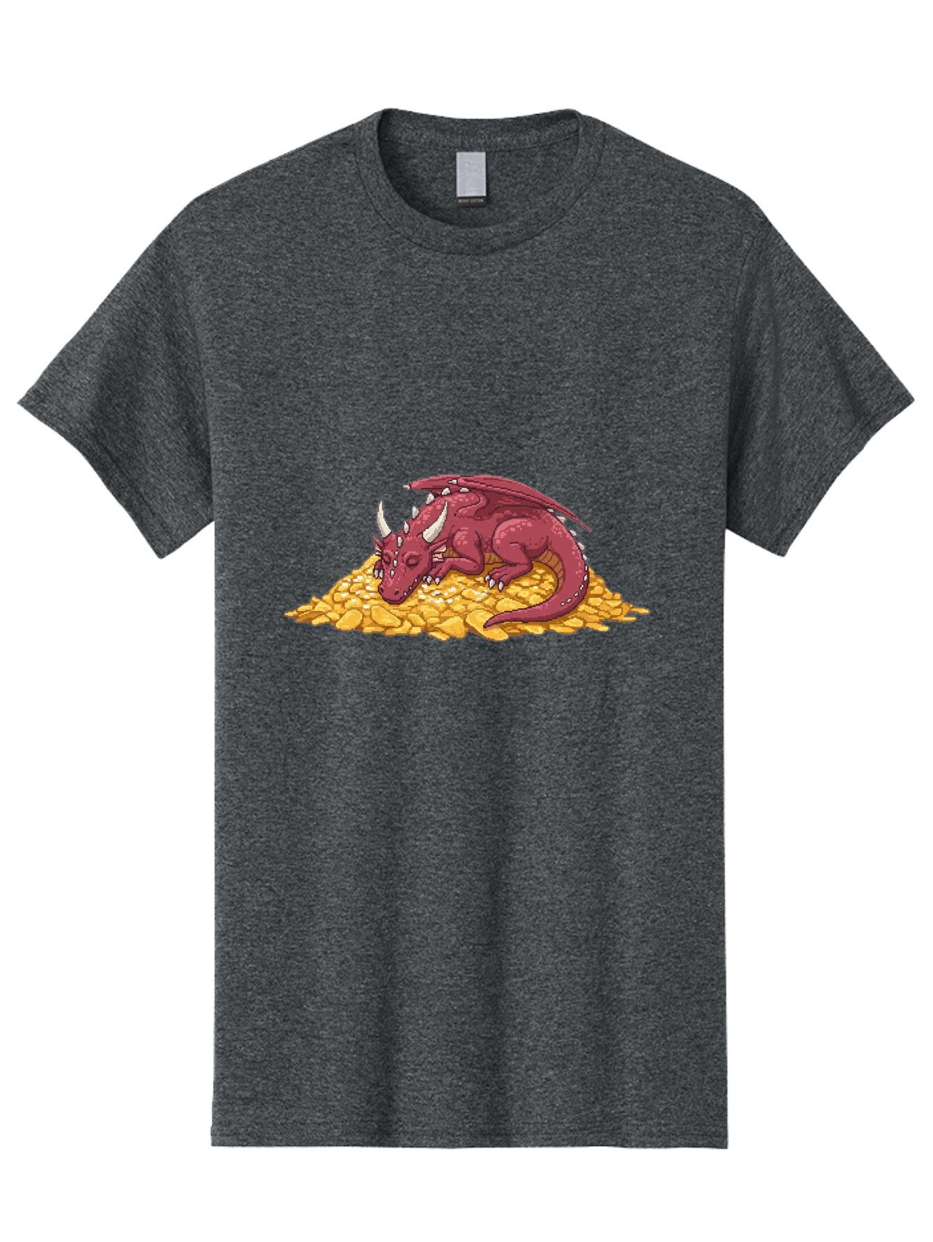 Dragon-Sleeping-On-Gold-Coins Men'S Graphic Tee, 100% Cotton, Comfortable Casual Summer Wear, Machine Washable, Vintage Camera, Old Camera, Antique Camera, Black Camera, Classic Photography, Photography Equipment, Nostalgic Device, Baq735 8