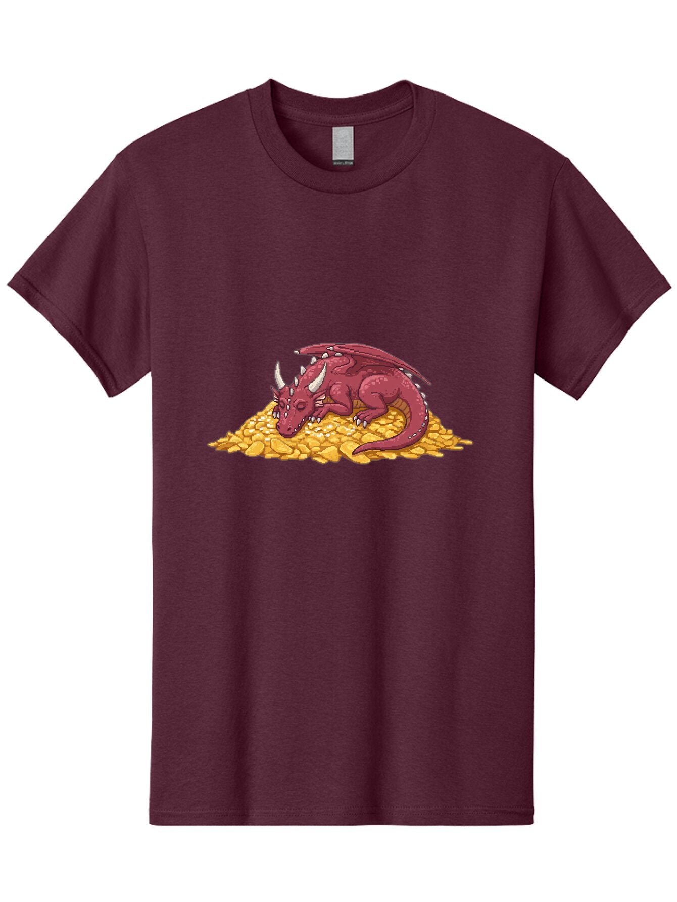 Dragon-Sleeping-On-Gold-Coins Men'S Graphic Tee, 100% Cotton, Comfortable Casual Summer Wear, Machine Washable, Vintage Camera, Old Camera, Antique Camera, Black Camera, Classic Photography, Photography Equipment, Nostalgic Device, Baq735 6