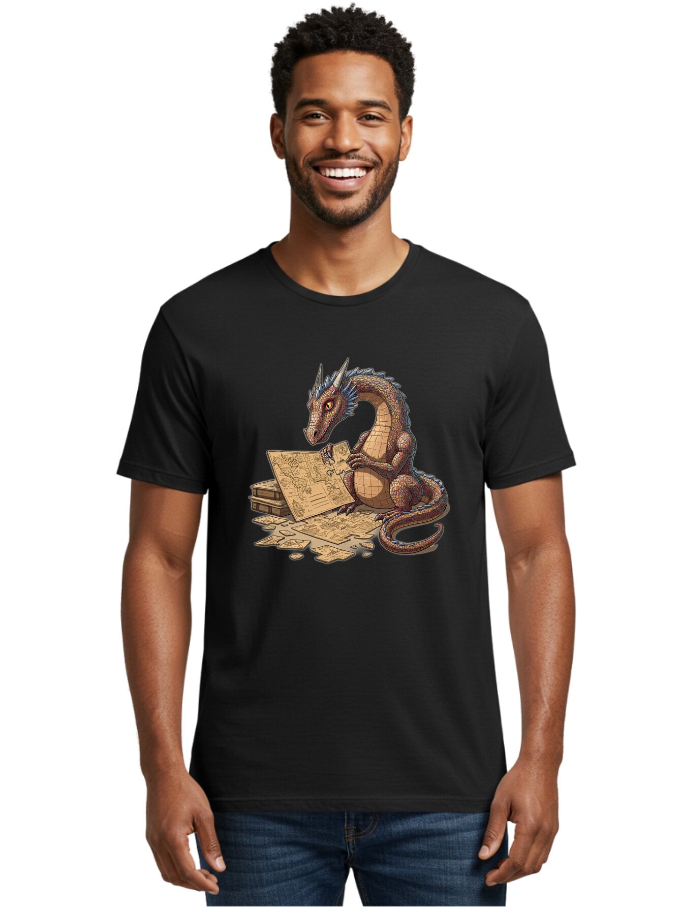 Dragon-Studying-Maps Men'S Graphic Tee, 100% Cotton, Comfortable Casual Summer Wear, Machine Washable, Vintage Camera, Old Camera, Antique Camera, Black Camera, Classic Photography, Photography Equipment, Nostalgic Device, Film Camera, Baq736 29