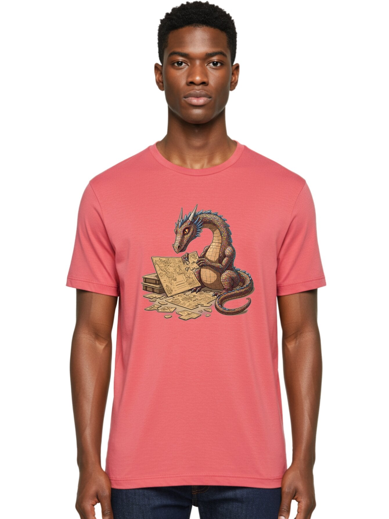 Dragon-Studying-Maps Men'S Graphic Tee, 100% Cotton, Comfortable Casual Summer Wear, Machine Washable, Vintage Camera, Old Camera, Antique Camera, Black Camera, Classic Photography, Photography Equipment, Nostalgic Device, Film Camera, Baq736 30