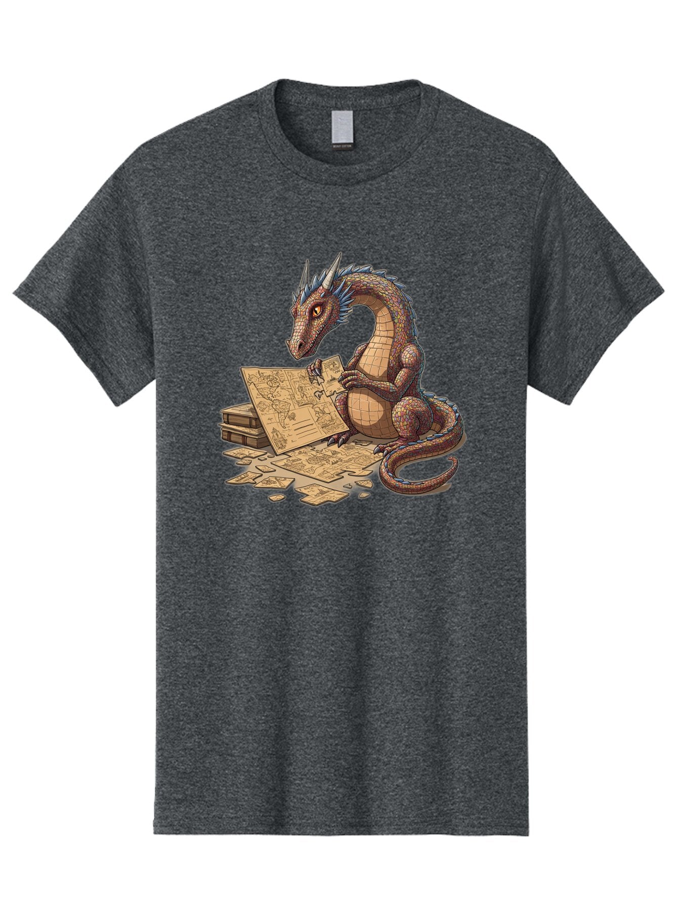 Dragon-Studying-Maps Men'S Graphic Tee, 100% Cotton, Comfortable Casual Summer Wear, Machine Washable, Vintage Camera, Old Camera, Antique Camera, Black Camera, Classic Photography, Photography Equipment, Nostalgic Device, Film Camera, Baq736 4