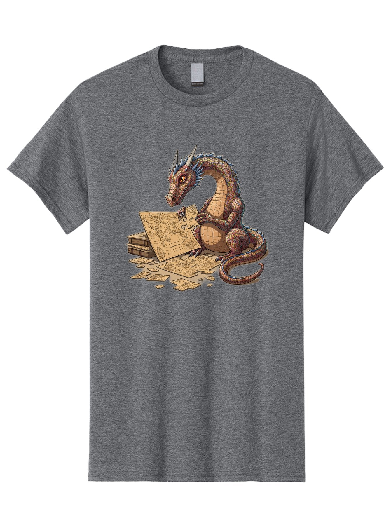 Dragon-Studying-Maps Men'S Graphic Tee, 100% Cotton, Comfortable Casual Summer Wear, Machine Washable, Vintage Camera, Old Camera, Antique Camera, Black Camera, Classic Photography, Photography Equipment, Nostalgic Device, Film Camera, Baq736 10
