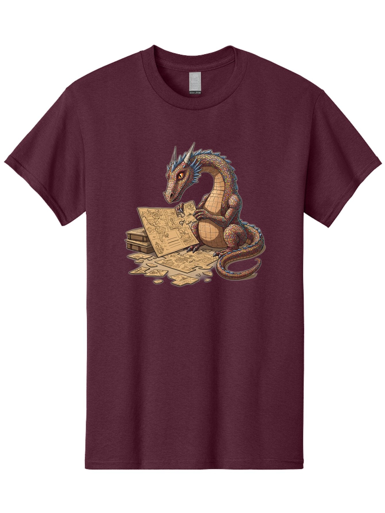 Dragon-Studying-Maps Men'S Graphic Tee, 100% Cotton, Comfortable Casual Summer Wear, Machine Washable, Vintage Camera, Old Camera, Antique Camera, Black Camera, Classic Photography, Photography Equipment, Nostalgic Device, Film Camera, Baq736 1