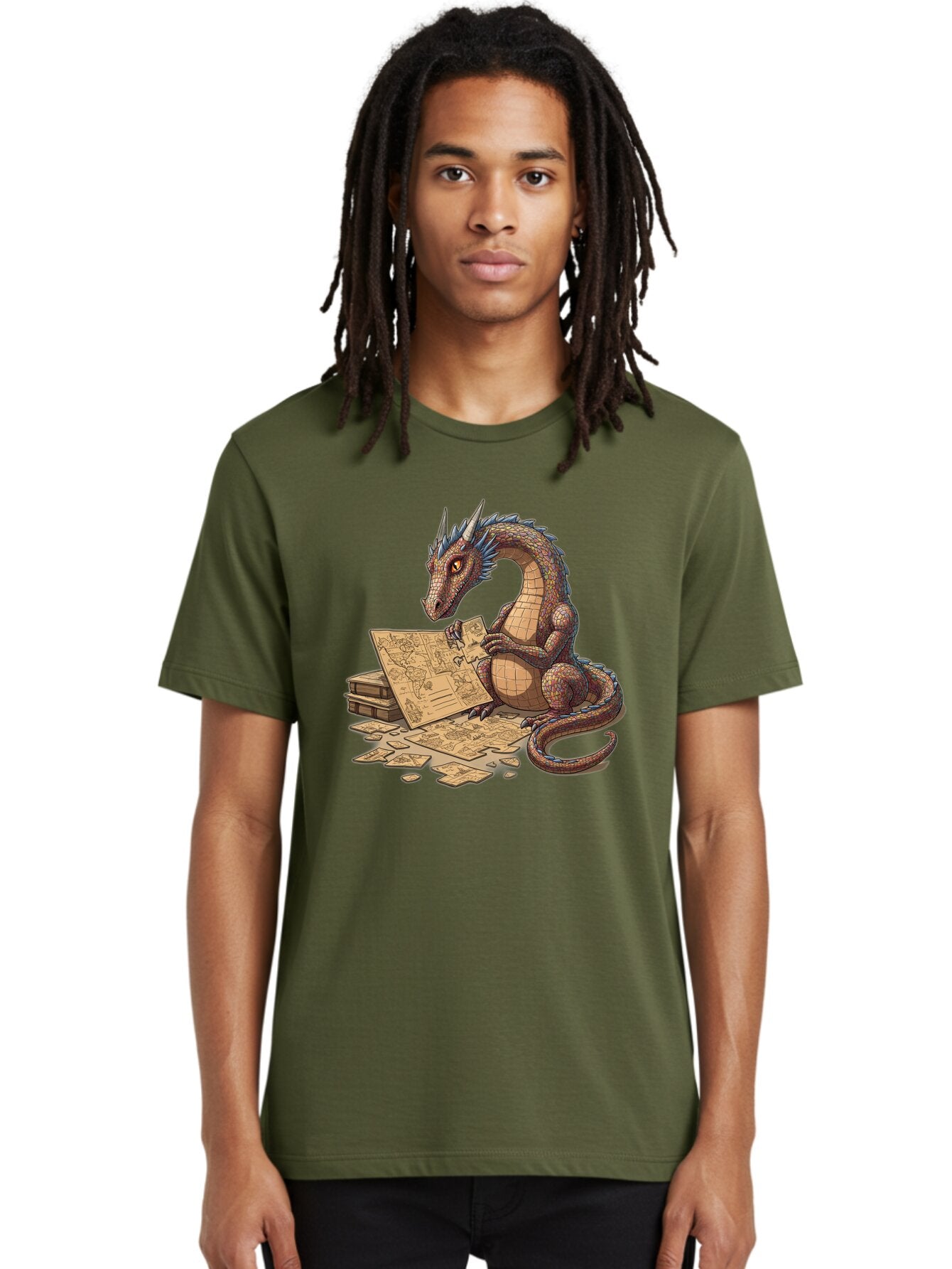 Dragon-Studying-Maps Men'S Graphic Tee, 100% Cotton, Comfortable Casual Summer Wear, Machine Washable, Vintage Camera, Old Camera, Antique Camera, Black Camera, Classic Photography, Photography Equipment, Nostalgic Device, Film Camera, Baq736 16