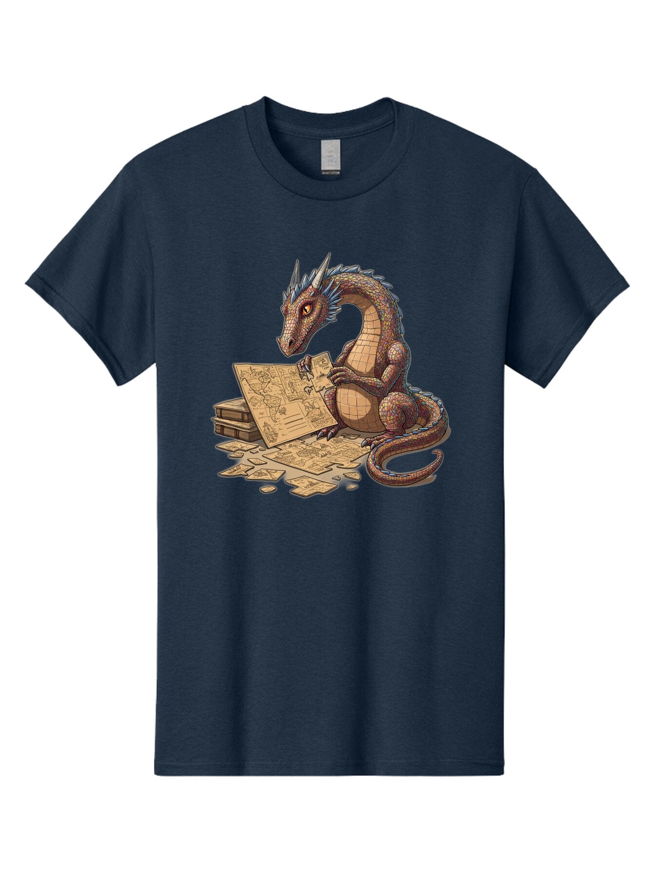 Dragon-Studying-Maps Men'S Graphic Tee, 100% Cotton, Comfortable Casual Summer Wear, Machine Washable, Vintage Camera, Old Camera, Antique Camera, Black Camera, Classic Photography, Photography Equipment, Nostalgic Device, Film Camera, Baq736 13