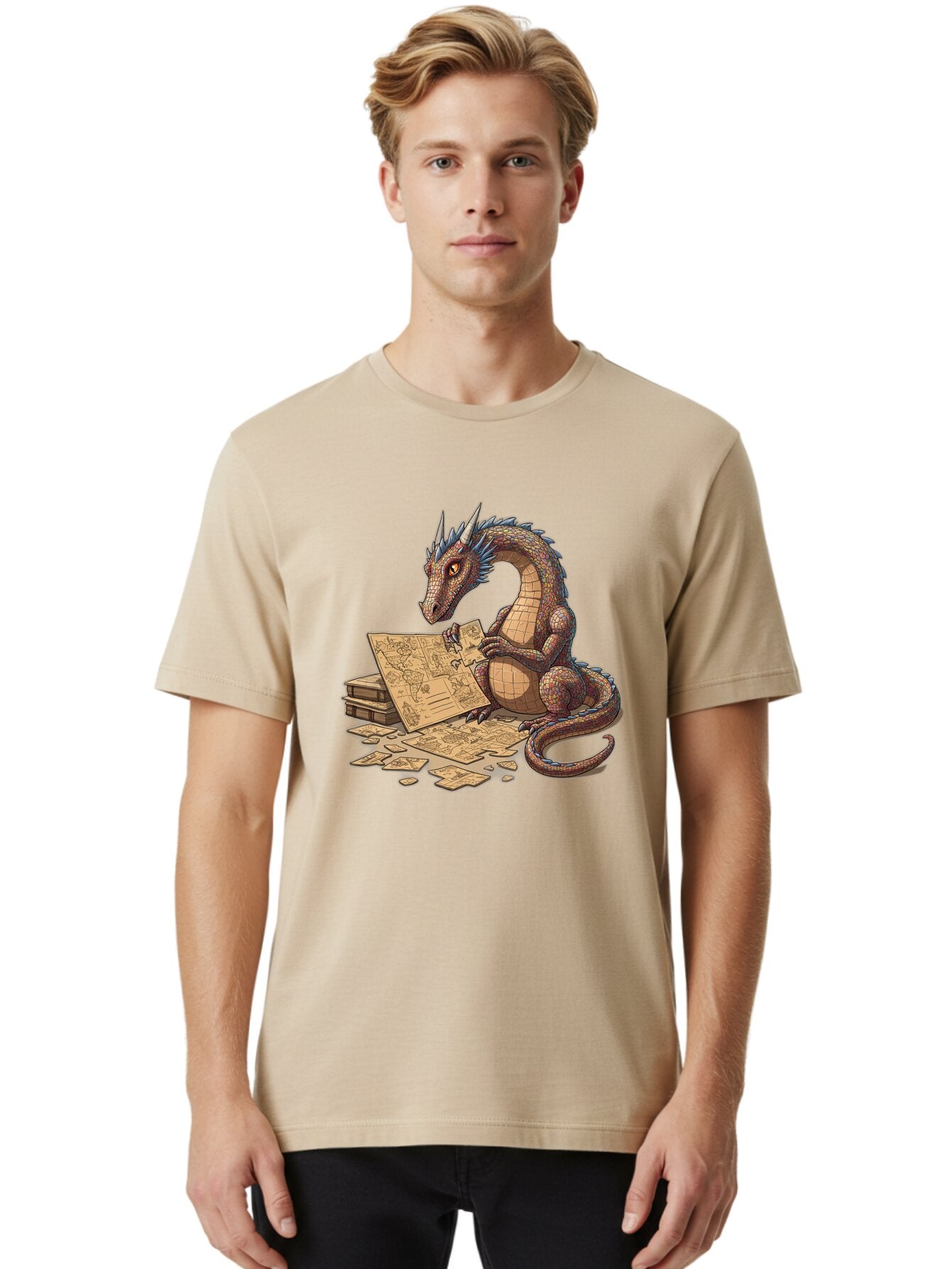 Dragon-Studying-Maps Men'S Graphic Tee, 100% Cotton, Comfortable Casual Summer Wear, Machine Washable, Vintage Camera, Old Camera, Antique Camera, Black Camera, Classic Photography, Photography Equipment, Nostalgic Device, Film Camera, Baq736 23