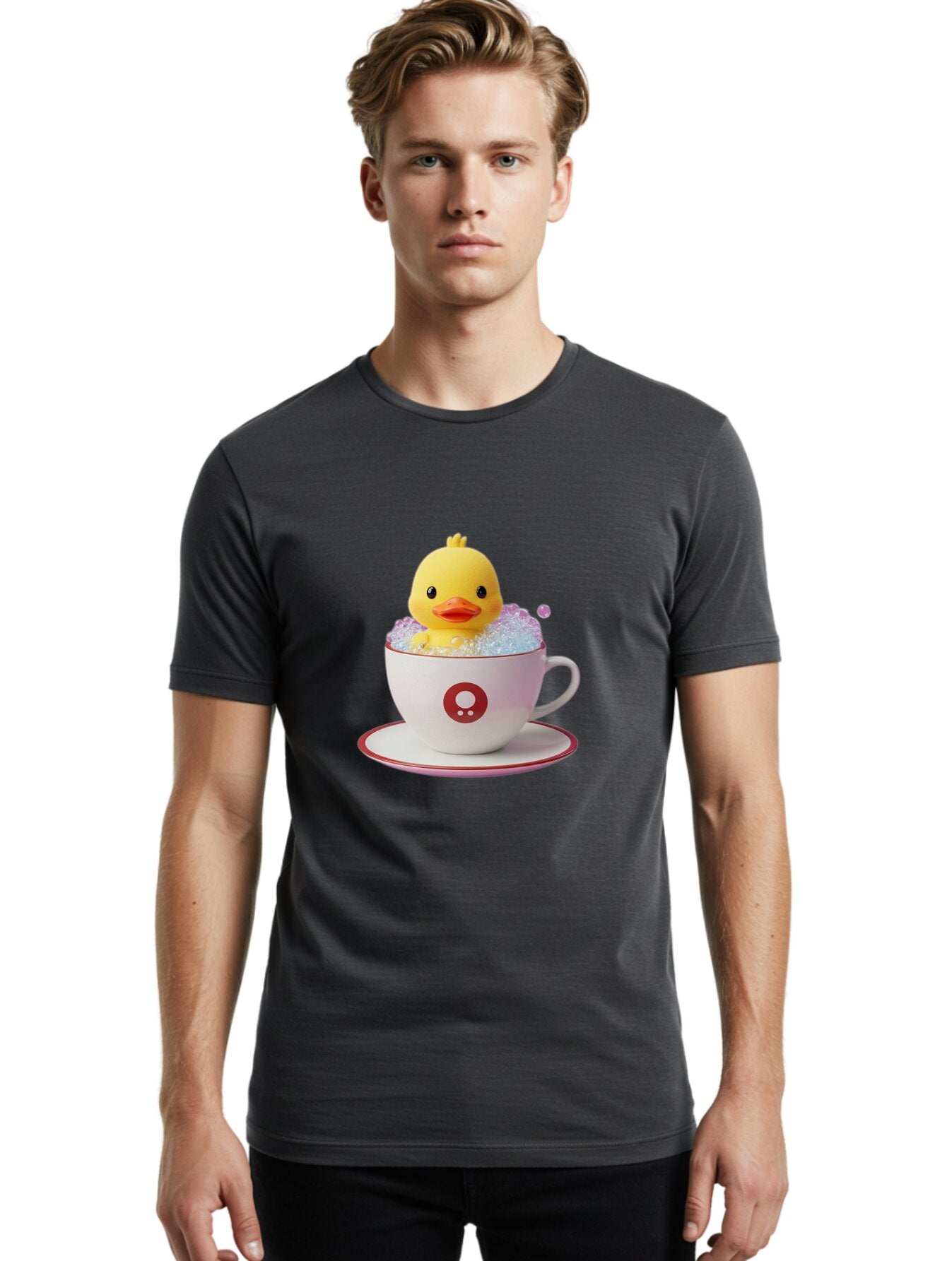 Duck-In-Cup Men'S Graphic Tee, 100% Cotton, Comfortable Casual Summer Wear, Machine Washable, Vintage Camera, Old Camera, Antique Camera, Black Camera, Classic Photography, Photography Equipment, Nostalgic Device, Film Camera, Camera Art Baq746 24