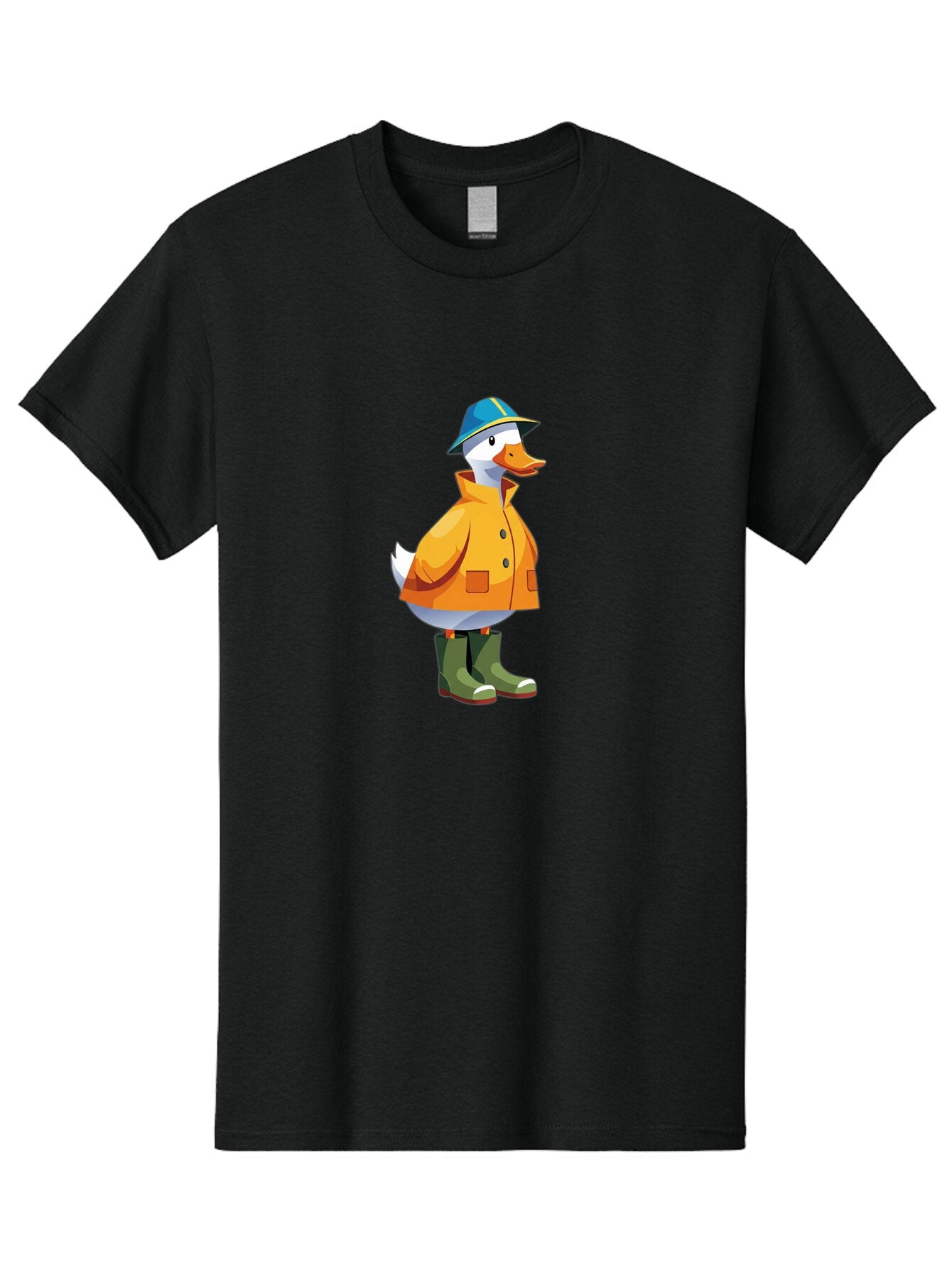 Duck-In-Hat-And-Coat Men'S Graphic Tee, 100% Cotton, Comfortable Casual Summer Wear, Machine Washable, Vintage Camera, Old Camera, Antique Camera, Black Camera, Classic Photography, Photography Equipment, Nostalgic Device, Film Camera, Baq748 5