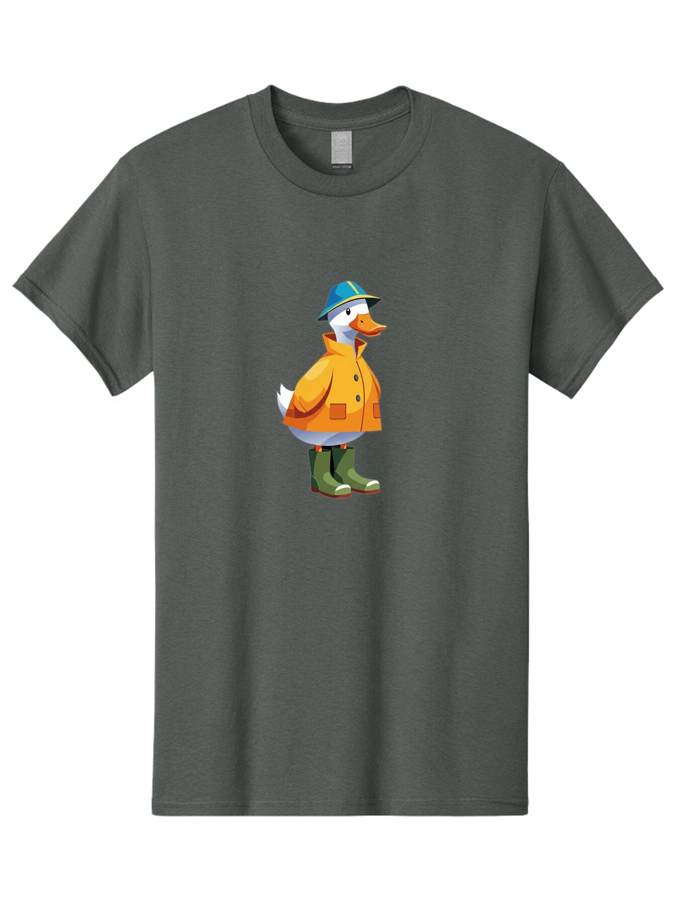 Duck-In-Hat-And-Coat Men'S Graphic Tee, 100% Cotton, Comfortable Casual Summer Wear, Machine Washable, Vintage Camera, Old Camera, Antique Camera, Black Camera, Classic Photography, Photography Equipment, Nostalgic Device, Film Camera, Baq748 13