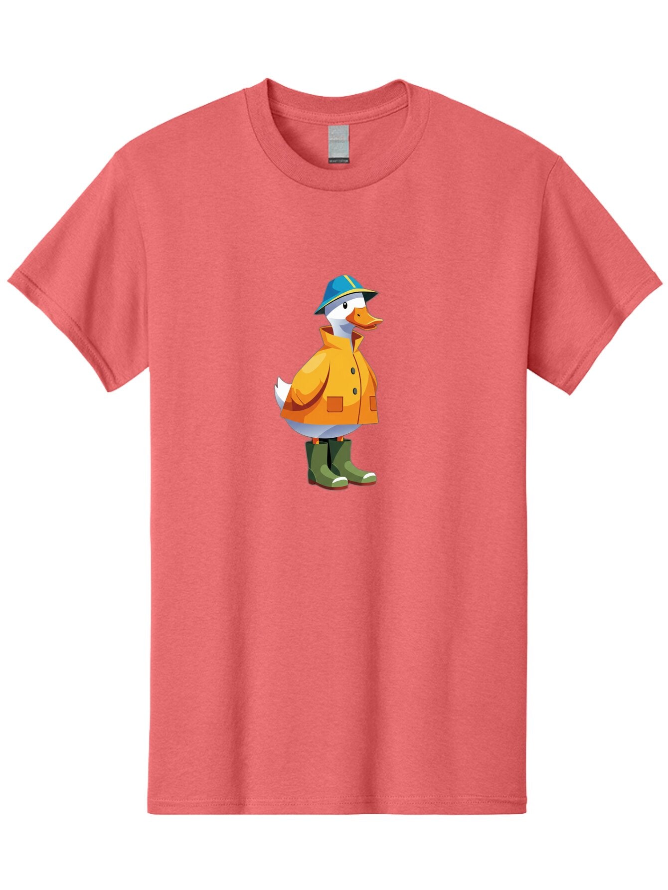 Duck-In-Hat-And-Coat Men'S Graphic Tee, 100% Cotton, Comfortable Casual Summer Wear, Machine Washable, Vintage Camera, Old Camera, Antique Camera, Black Camera, Classic Photography, Photography Equipment, Nostalgic Device, Film Camera, Baq748 15