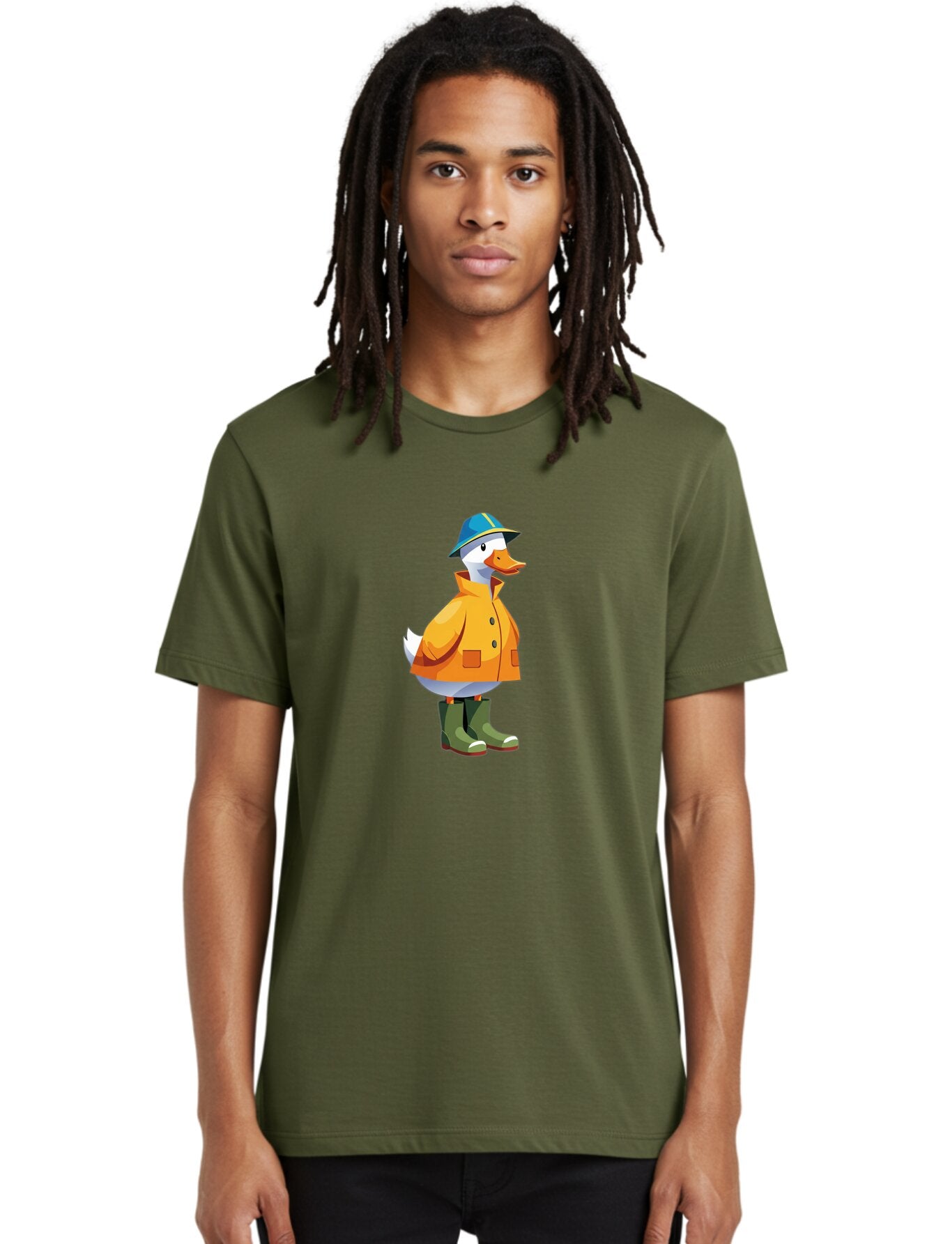 Duck-In-Hat-And-Coat Men'S Graphic Tee, 100% Cotton, Comfortable Casual Summer Wear, Machine Washable, Vintage Camera, Old Camera, Antique Camera, Black Camera, Classic Photography, Photography Equipment, Nostalgic Device, Film Camera, Baq748 26