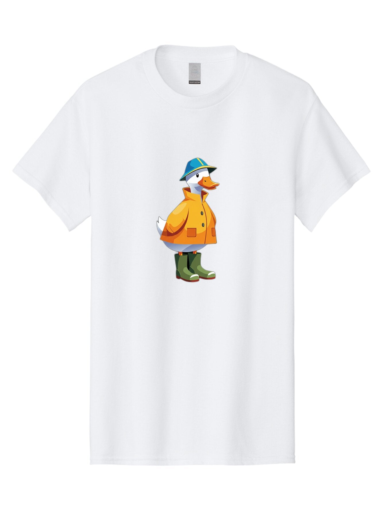 Duck-In-Hat-And-Coat Men'S Graphic Tee, 100% Cotton, Comfortable Casual Summer Wear, Machine Washable, Vintage Camera, Old Camera, Antique Camera, Black Camera, Classic Photography, Photography Equipment, Nostalgic Device, Film Camera, Baq748 10
