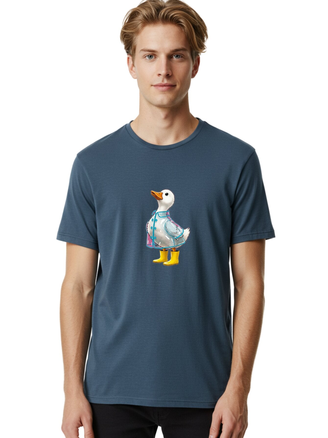 Duck-In-Raincoat Men'S Graphic Tee, 100% Cotton, Comfortable Casual Summer Wear, Machine Washable, Vintage Camera, Old Camera, Antique Camera, Black Camera, Classic Photography, Photography Equipment, Nostalgic Device, Film Camera, Camera Art Baq750 20