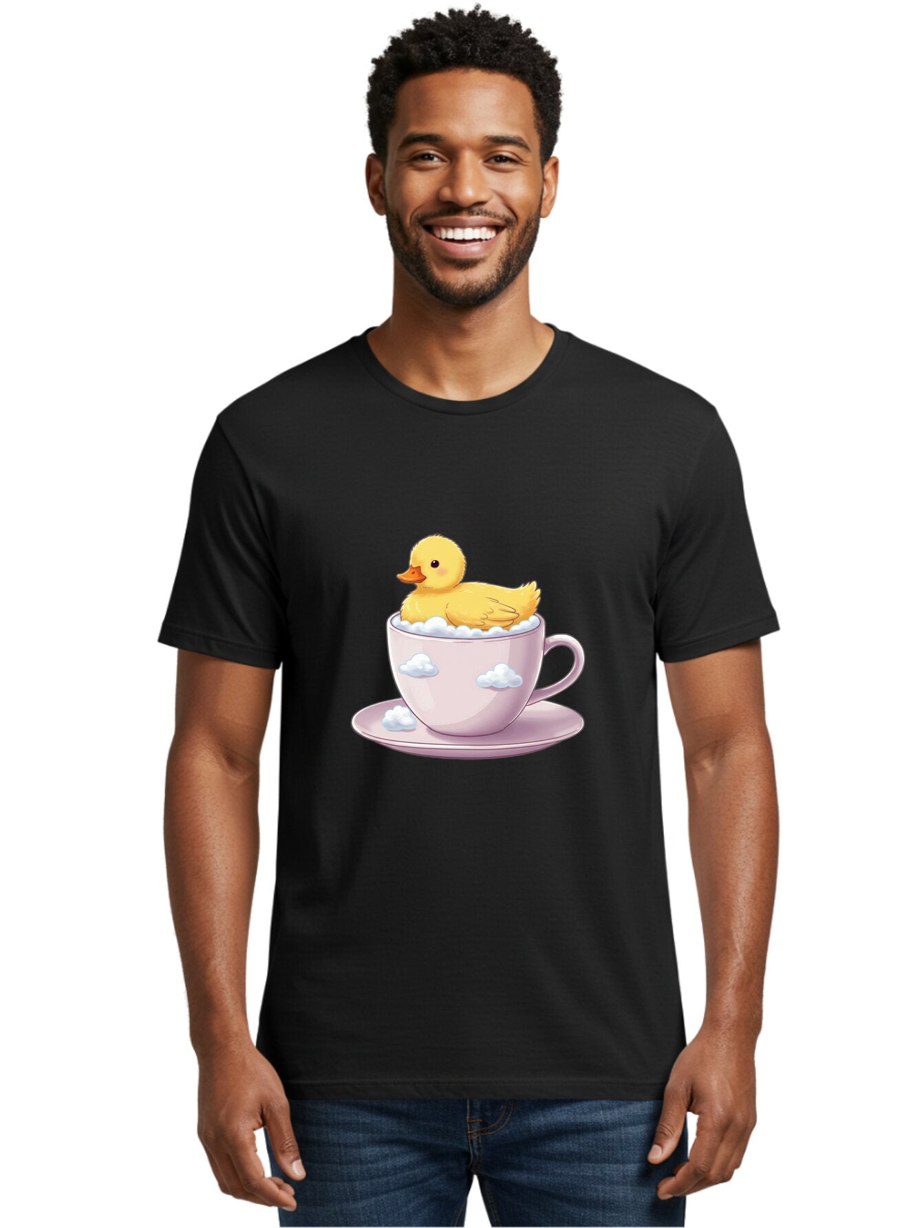 Duck-In-Tea-Cup-1 Men'S Graphic Tee, 100% Cotton, Comfortable Casual Summer Wear, Machine Washable, Vintage Camera, Old Camera, Antique Camera, Black Camera, Classic Photography, Photography Equipment, Nostalgic Device, Film Camera, Camera Art Baq751 16