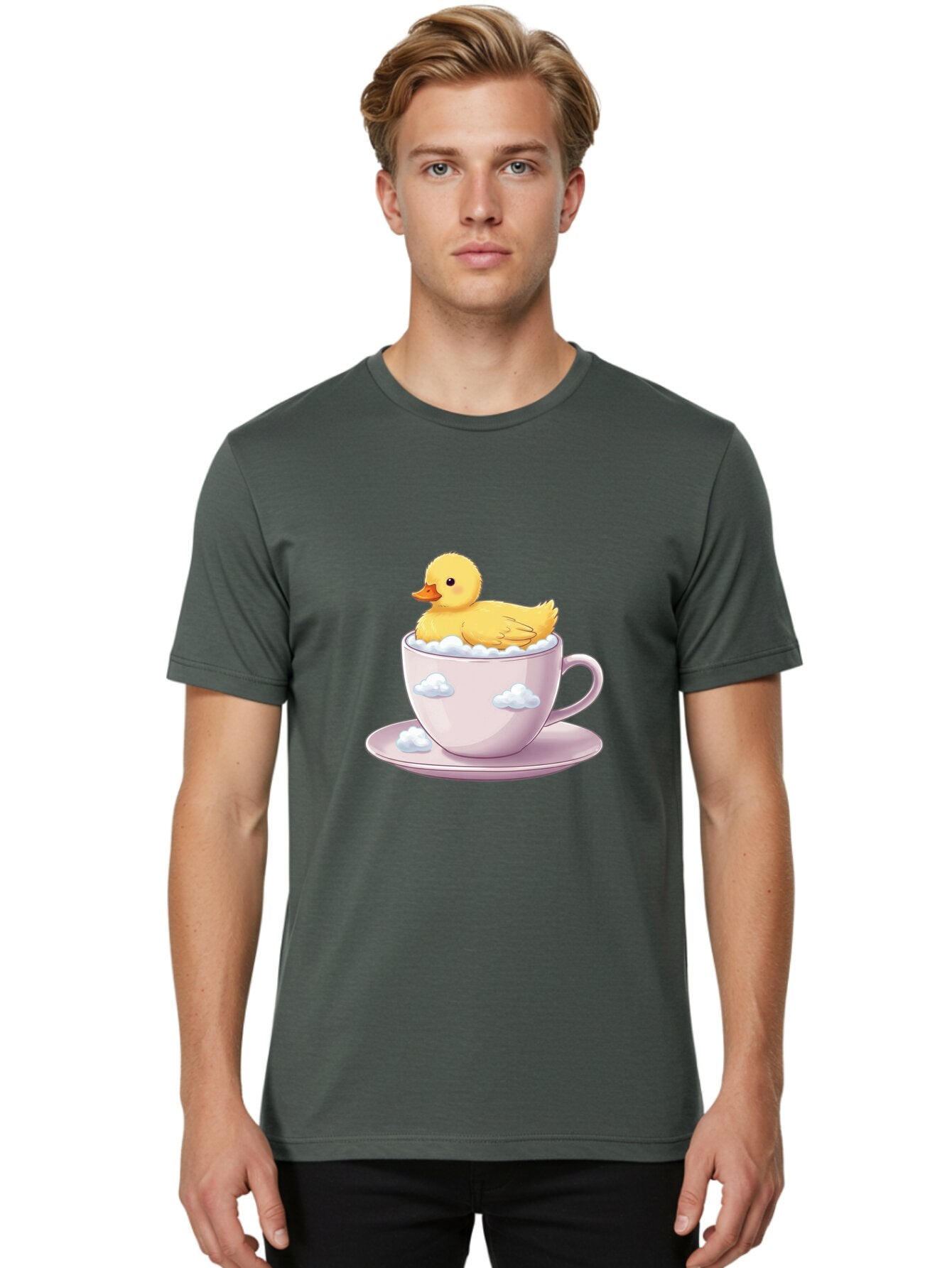 Duck-In-Tea-Cup-1 Men'S Graphic Tee, 100% Cotton, Comfortable Casual Summer Wear, Machine Washable, Vintage Camera, Old Camera, Antique Camera, Black Camera, Classic Photography, Photography Equipment, Nostalgic Device, Film Camera, Camera Art Baq751 22