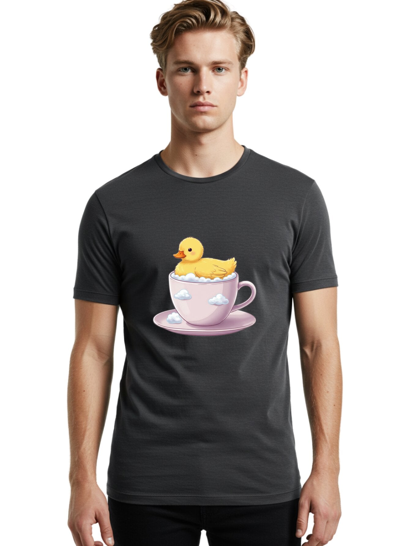 Duck-In-Tea-Cup-1 Men'S Graphic Tee, 100% Cotton, Comfortable Casual Summer Wear, Machine Washable, Vintage Camera, Old Camera, Antique Camera, Black Camera, Classic Photography, Photography Equipment, Nostalgic Device, Film Camera, Camera Art Baq751 27
