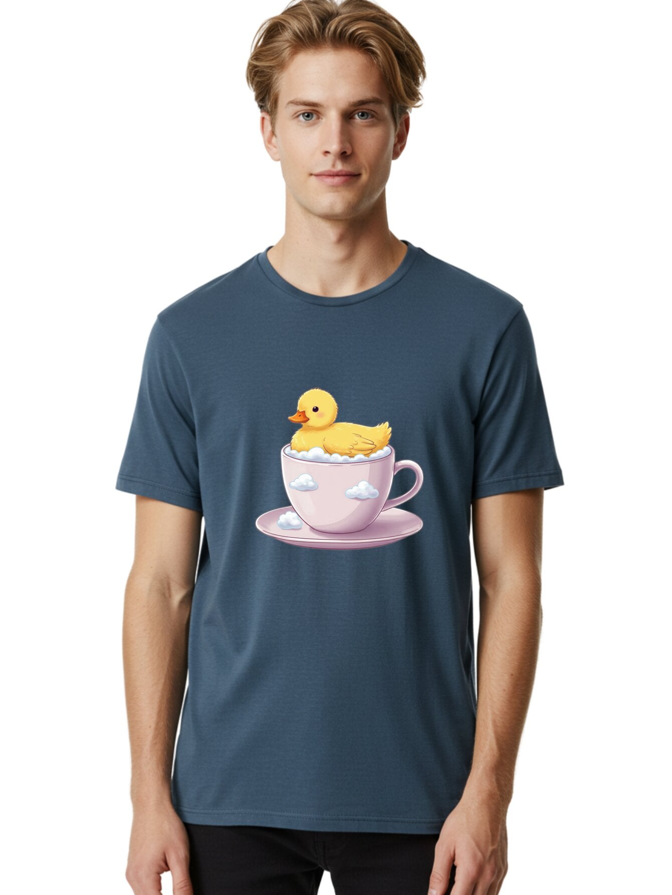 Duck-In-Tea-Cup-1 Men'S Graphic Tee, 100% Cotton, Comfortable Casual Summer Wear, Machine Washable, Vintage Camera, Old Camera, Antique Camera, Black Camera, Classic Photography, Photography Equipment, Nostalgic Device, Film Camera, Camera Art Baq751 25