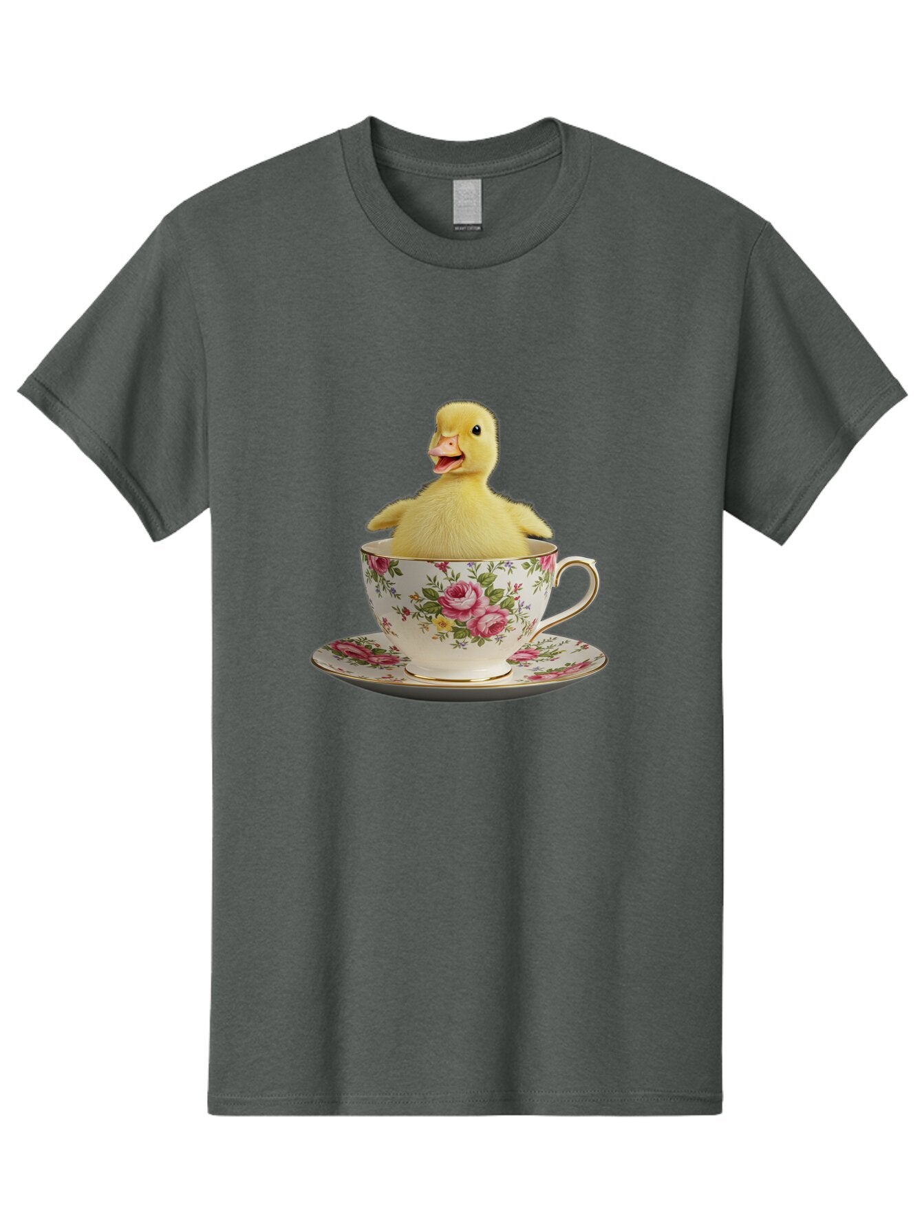Duck-In-Teacup-1 Men'S Graphic Tee, 100% Cotton, Comfortable Casual Summer Wear, Machine Washable, Vintage Camera, Old Camera, Antique Camera, Black Camera, Classic Photography, Photography Equipment, Nostalgic Device, Film Camera, Camera Art Baq753 10