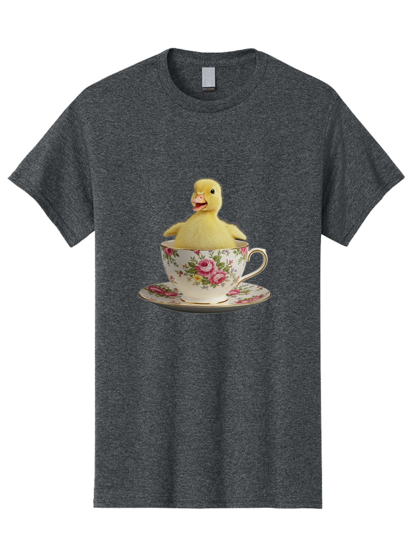 Duck-In-Teacup-1 Men'S Graphic Tee, 100% Cotton, Comfortable Casual Summer Wear, Machine Washable, Vintage Camera, Old Camera, Antique Camera, Black Camera, Classic Photography, Photography Equipment, Nostalgic Device, Film Camera, Camera Art Baq753 12