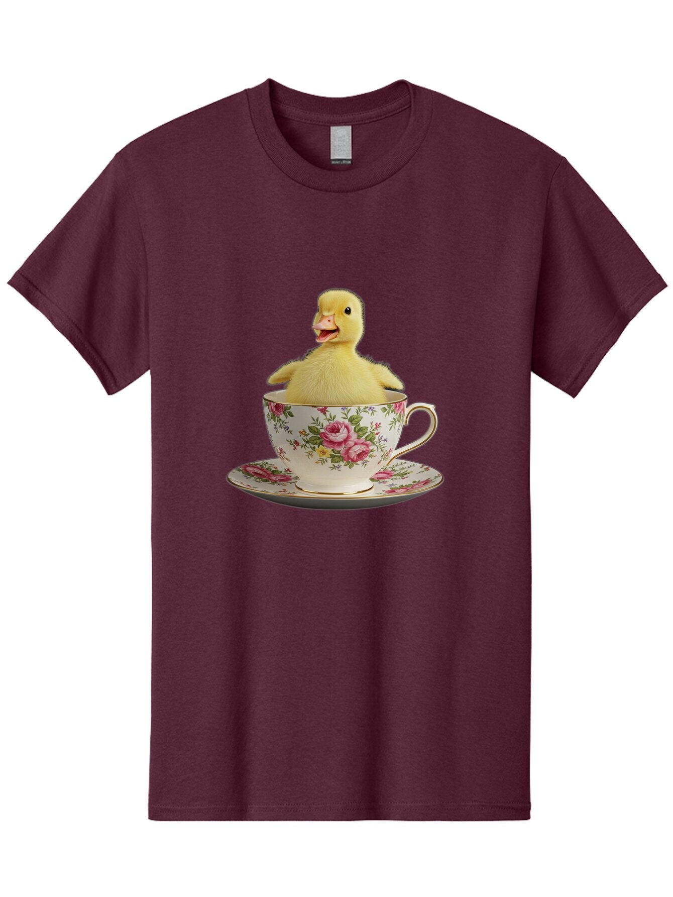 Duck-In-Teacup-1 Men'S Graphic Tee, 100% Cotton, Comfortable Casual Summer Wear, Machine Washable, Vintage Camera, Old Camera, Antique Camera, Black Camera, Classic Photography, Photography Equipment, Nostalgic Device, Film Camera, Camera Art Baq753 3