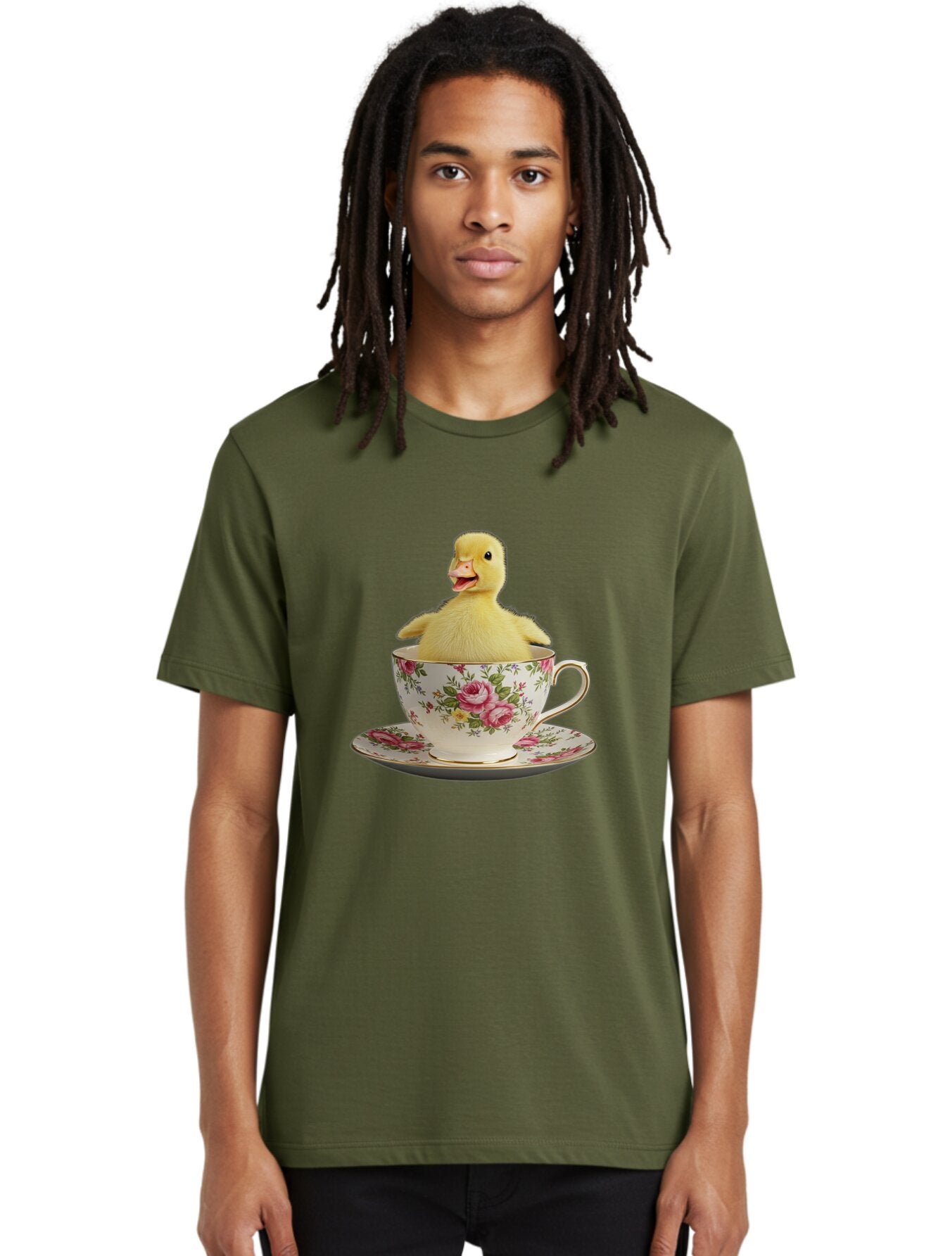 Duck-In-Teacup-1 Men'S Graphic Tee, 100% Cotton, Comfortable Casual Summer Wear, Machine Washable, Vintage Camera, Old Camera, Antique Camera, Black Camera, Classic Photography, Photography Equipment, Nostalgic Device, Film Camera, Camera Art Baq753 19
