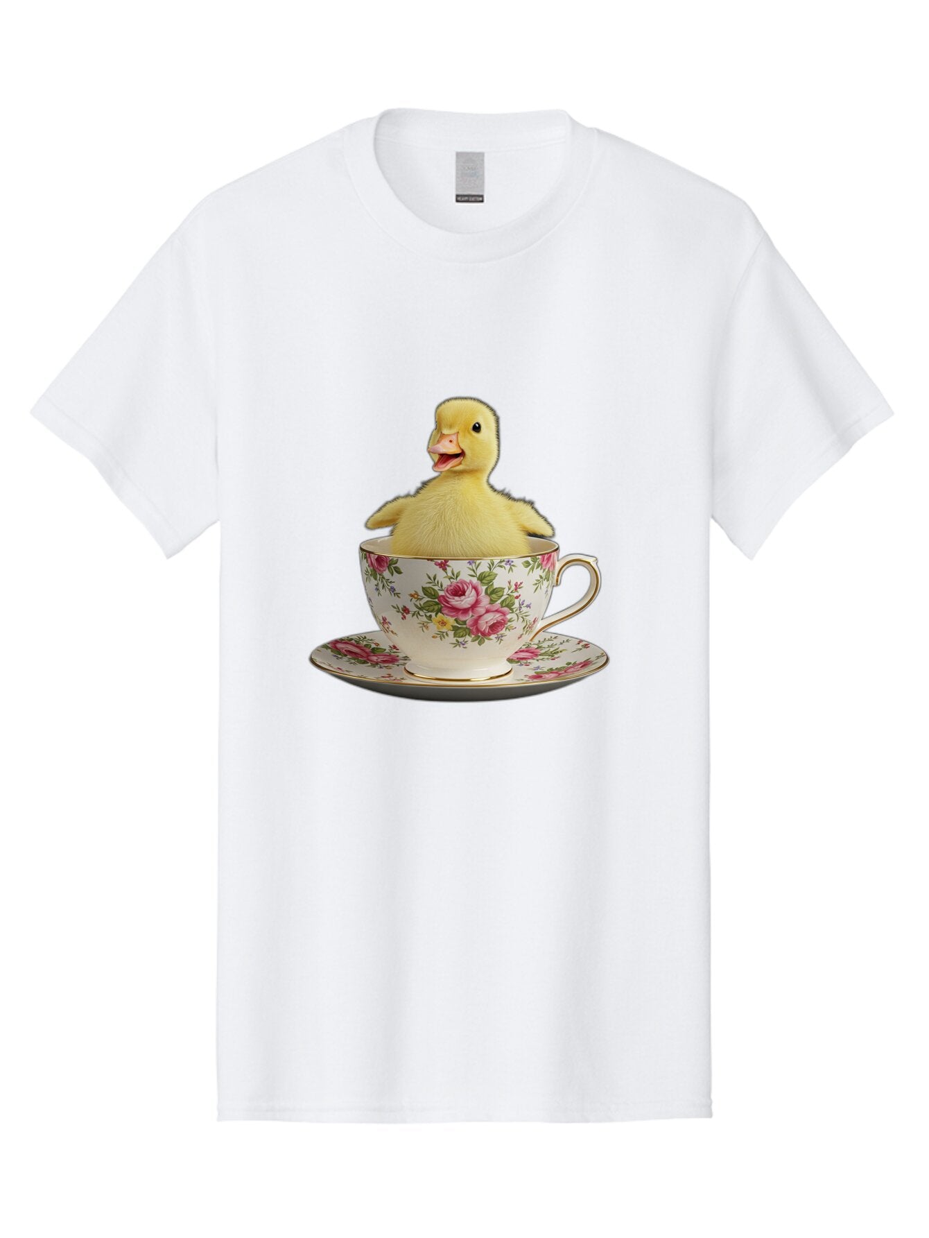 Duck-In-Teacup-1 Men'S Graphic Tee, 100% Cotton, Comfortable Casual Summer Wear, Machine Washable, Vintage Camera, Old Camera, Antique Camera, Black Camera, Classic Photography, Photography Equipment, Nostalgic Device, Film Camera, Camera Art Baq753 5