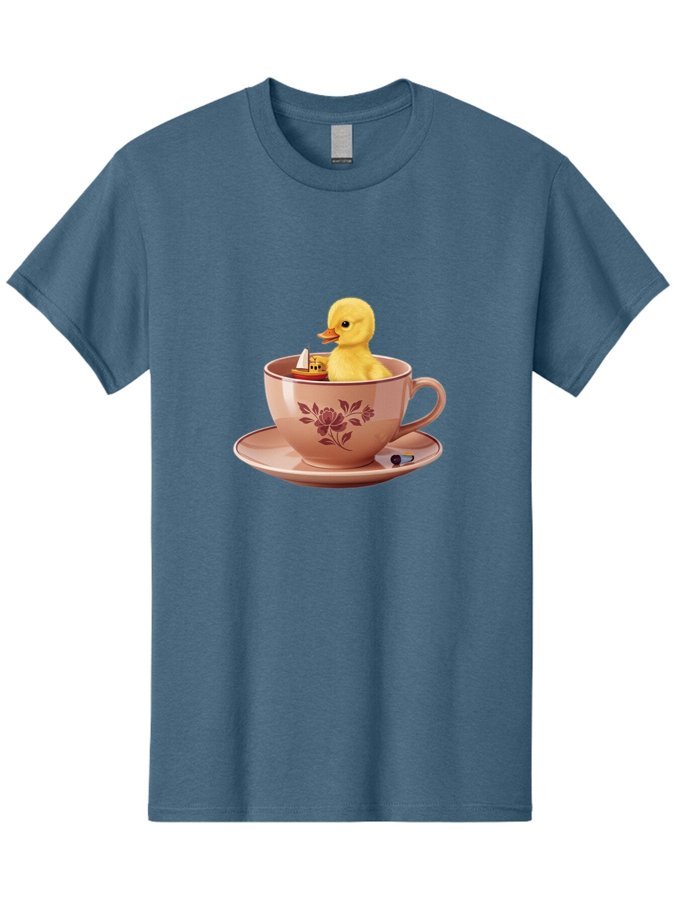 Duck-In-Teacup-2 Men'S Graphic Tee, 100% Cotton, Comfortable Casual Summer Wear, Machine Washable, Vintage Camera, Old Camera, Antique Camera, Black Camera, Classic Photography, Photography Equipment, Nostalgic Device, Film Camera, Camera Art Baq754 4