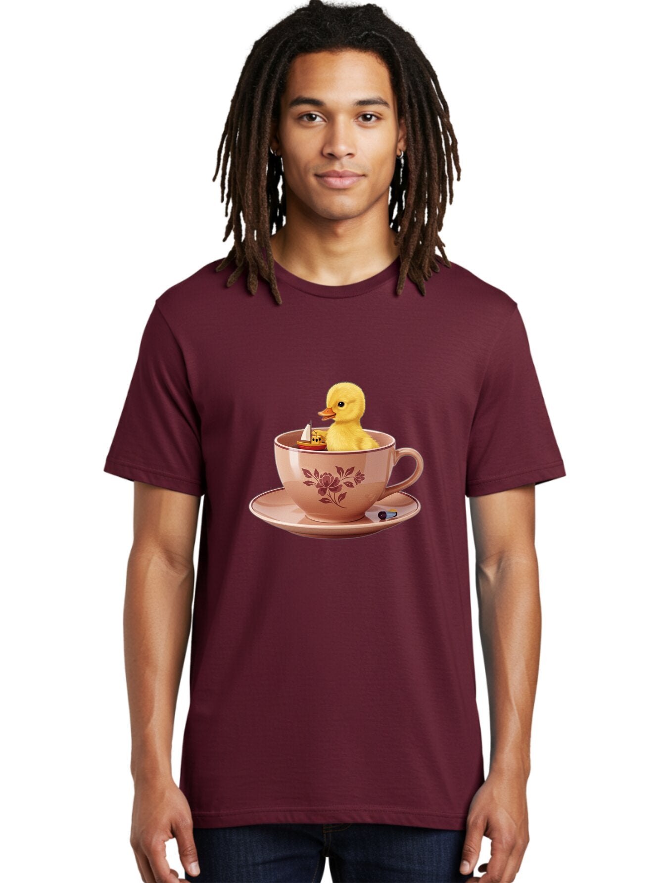 Duck-In-Teacup-2 Men'S Graphic Tee, 100% Cotton, Comfortable Casual Summer Wear, Machine Washable, Vintage Camera, Old Camera, Antique Camera, Black Camera, Classic Photography, Photography Equipment, Nostalgic Device, Film Camera, Camera Art Baq754 17