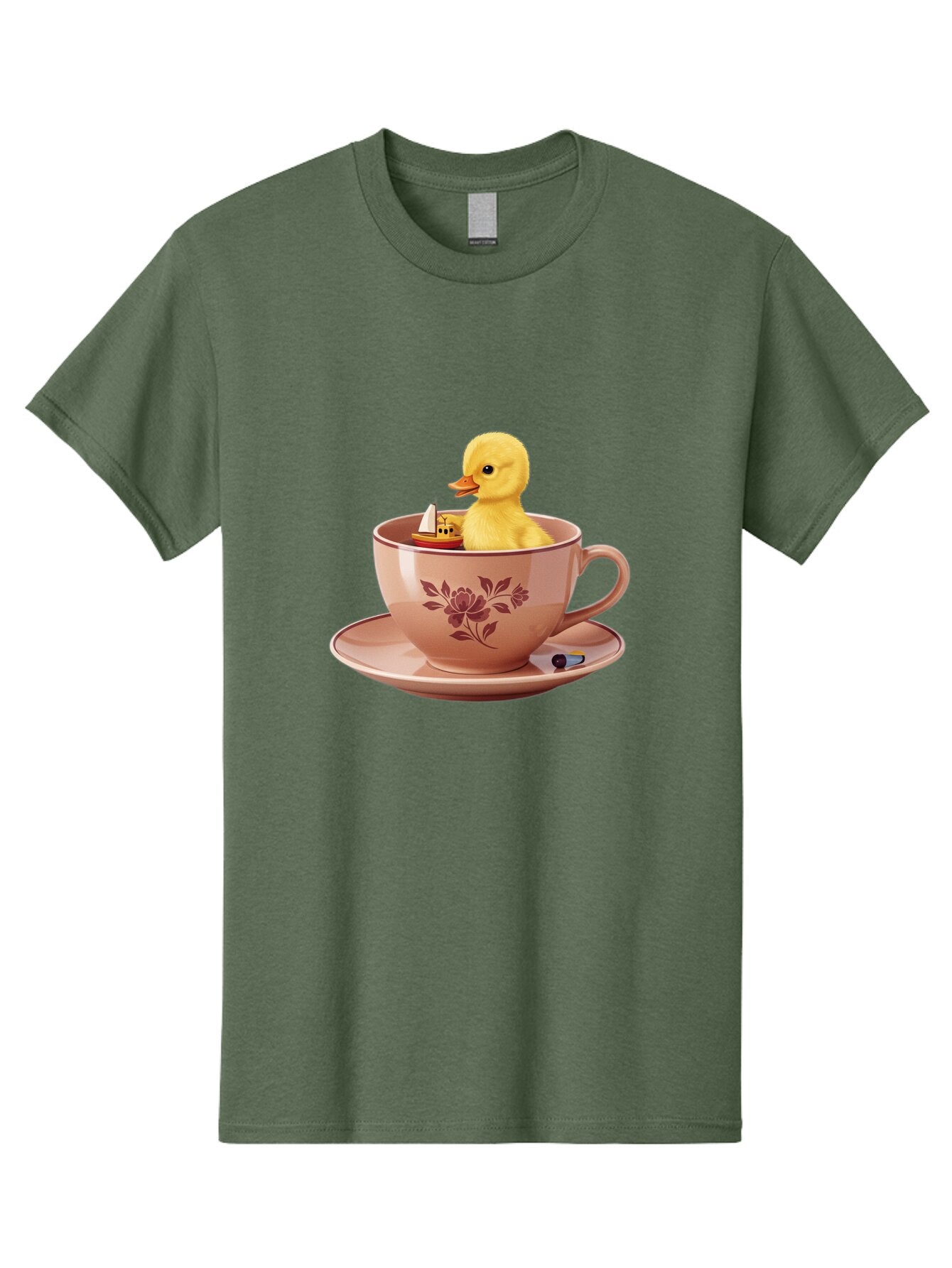 Duck-In-Teacup-2 Men'S Graphic Tee, 100% Cotton, Comfortable Casual Summer Wear, Machine Washable, Vintage Camera, Old Camera, Antique Camera, Black Camera, Classic Photography, Photography Equipment, Nostalgic Device, Film Camera, Camera Art Baq754 7