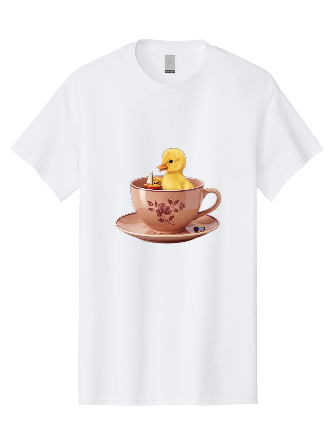 Duck-In-Teacup-2 Men'S Graphic Tee, 100% Cotton, Comfortable Casual Summer Wear, Machine Washable, Vintage Camera, Old Camera, Antique Camera, Black Camera, Classic Photography, Photography Equipment, Nostalgic Device, Film Camera, Camera Art Baq754 2
