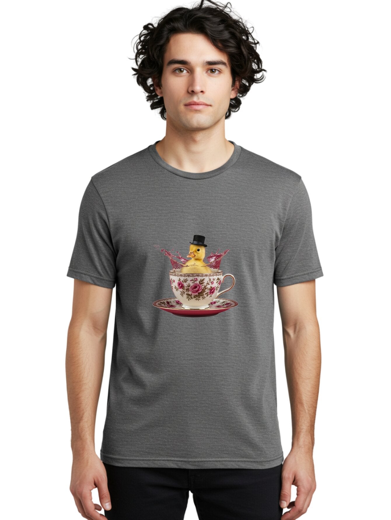 Duck-In-Teacup Men'S Graphic Tee, 100% Cotton, Comfortable Casual Summer Wear, Machine Washable, Vintage Camera, Old Camera, Antique Camera, Black Camera, Classic Photography, Photography Equipment, Nostalgic Device, Film Camera, Camera Art Baq755 25